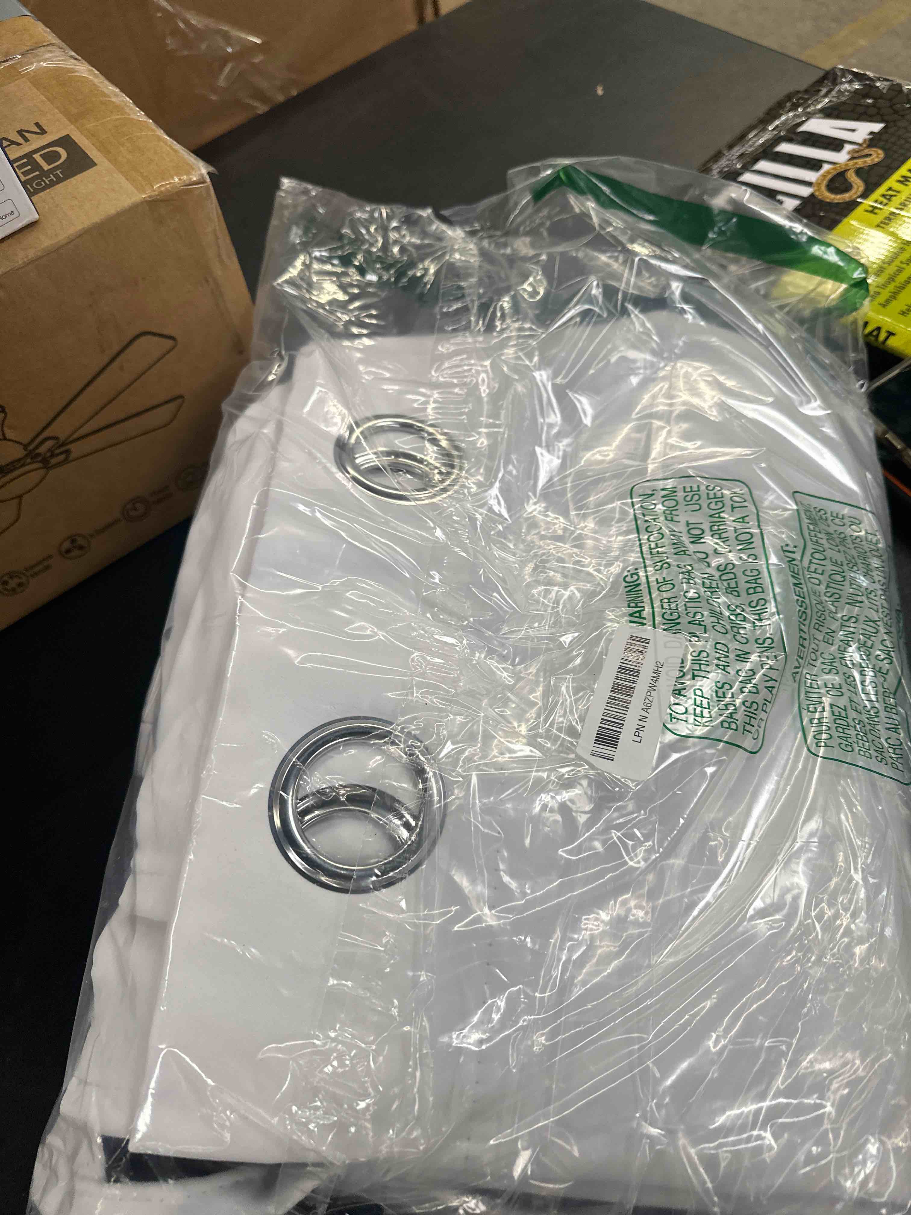 Condition photo showing Good Condition for nicetown white 100% blackout lined curtains, 2 thick layers completely blackout window treatment thermal insulated drapes for kitchen/bedroom (1 pair, 52 inches width x 63 inches length each panel) pure white 52"w x 63"l (pack of 2)