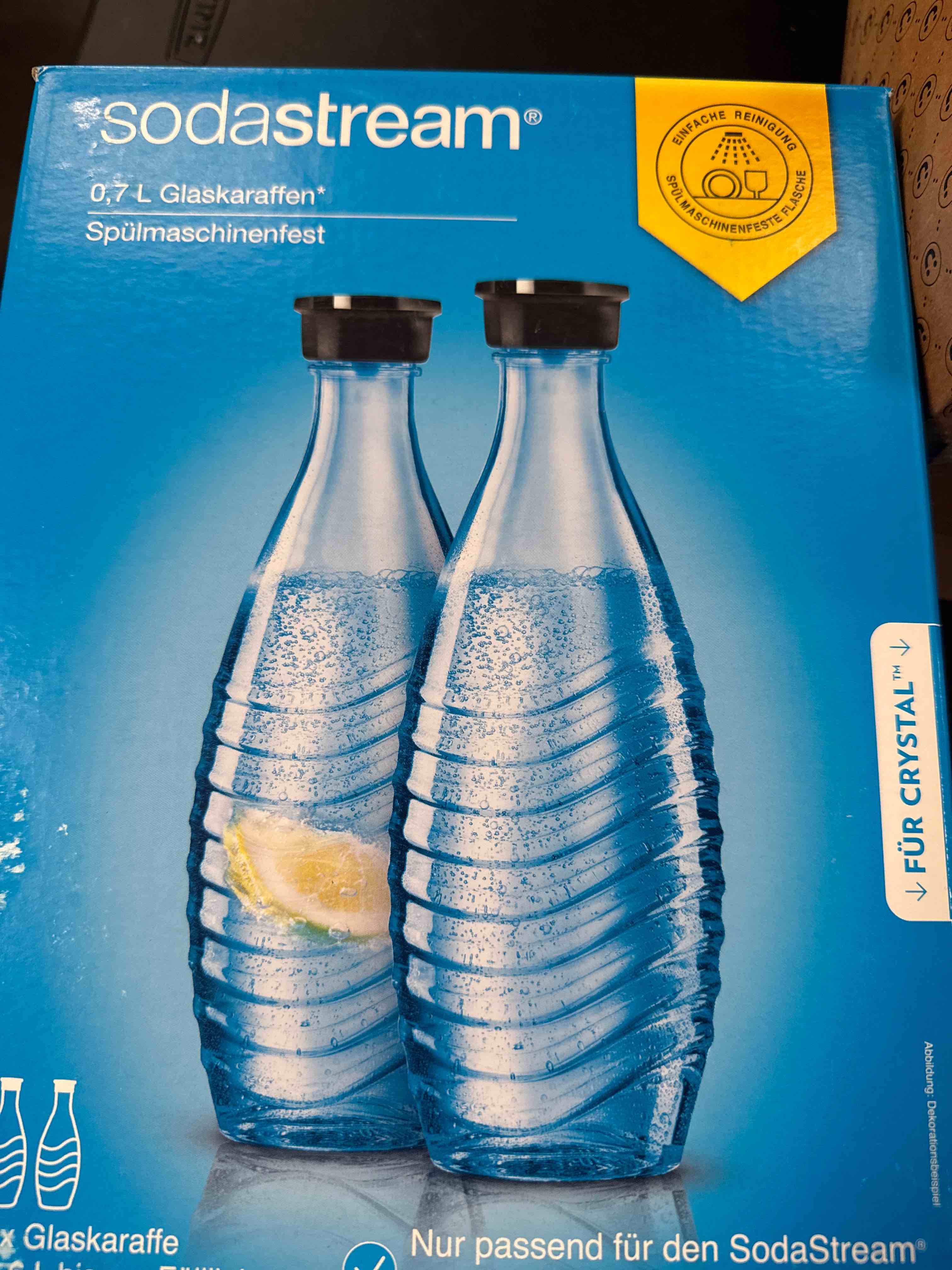 Condition photo showing Good Condition for sodastream duopack / 1047200490 carafe en verre 2 x 0,6 l pour modèles penguin et crystal (import grande bretagne) (2 pack) 1 - pack single