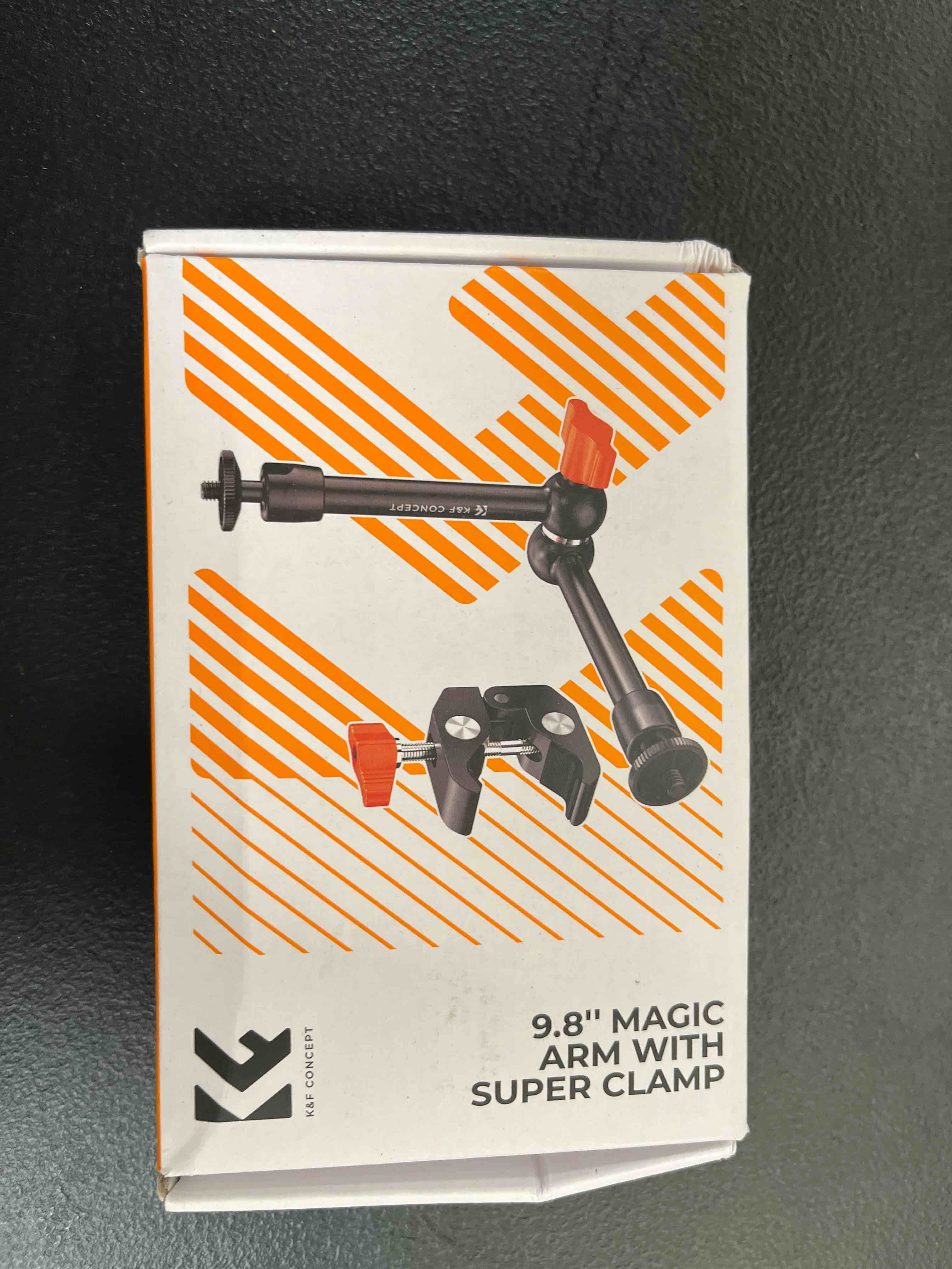k&f concept 9.8" magic arm clamp kit with 1/4" & 3/8" thread screw 360° ball heads articulating magi