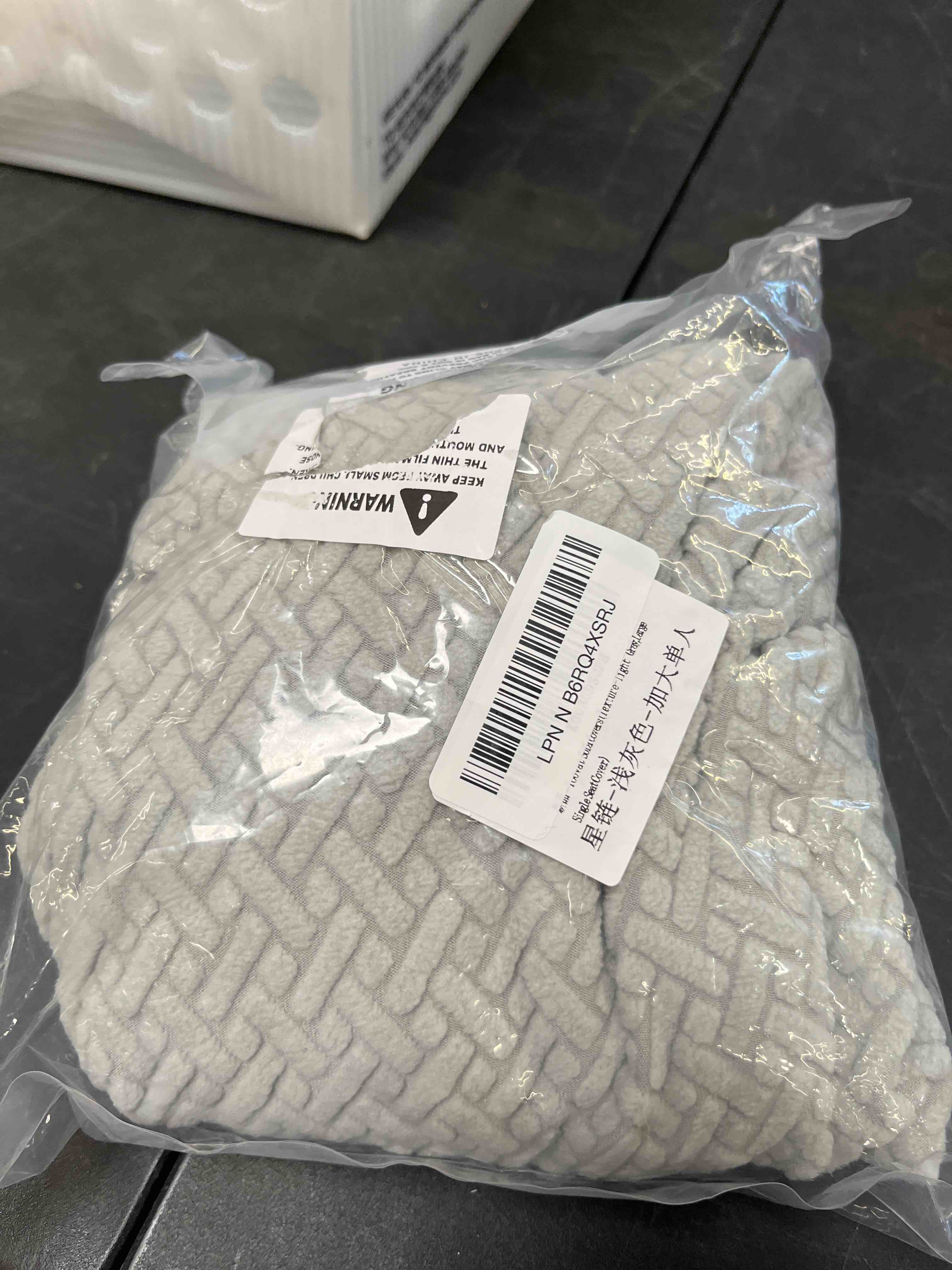 Condition photo showing Good Condition for couch cushion covers for sofa couch covers wear-resistant universal sofa cover washable stretch for sectional slipcovers (texture-light gray,large single seat cover) texture-light gray large single seat cover