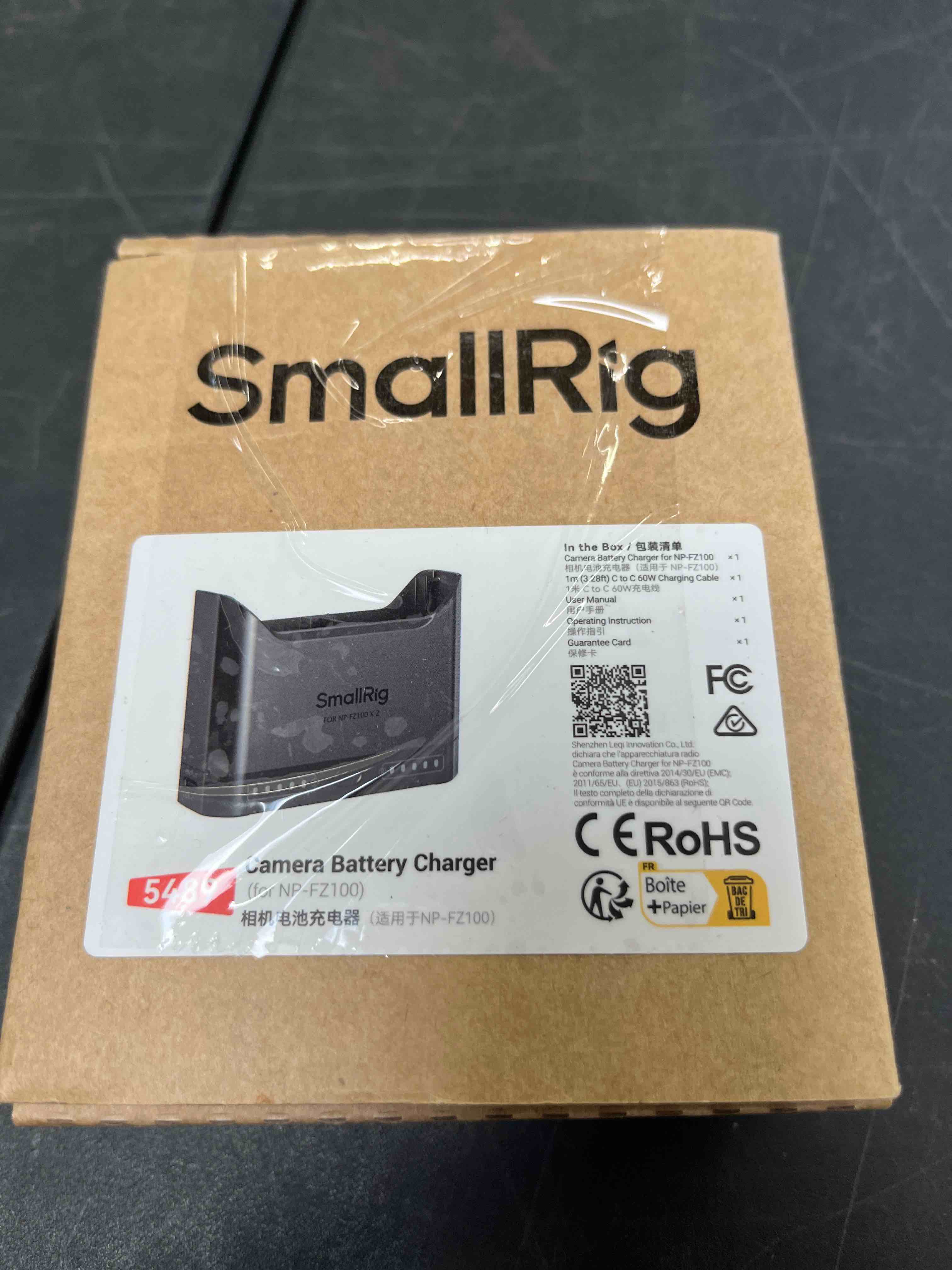 Condition photo showing Good Condition for smallrig np-fz100 battery charger for sony, 2h dual slot camera charger with 22.5w usb-c fast-charging port,full compatible with sony alpha a7v a7iii a7iv a6700 fx3 fx30 a9 a7cii a7riii zv-e1 zv-e10ii only charger