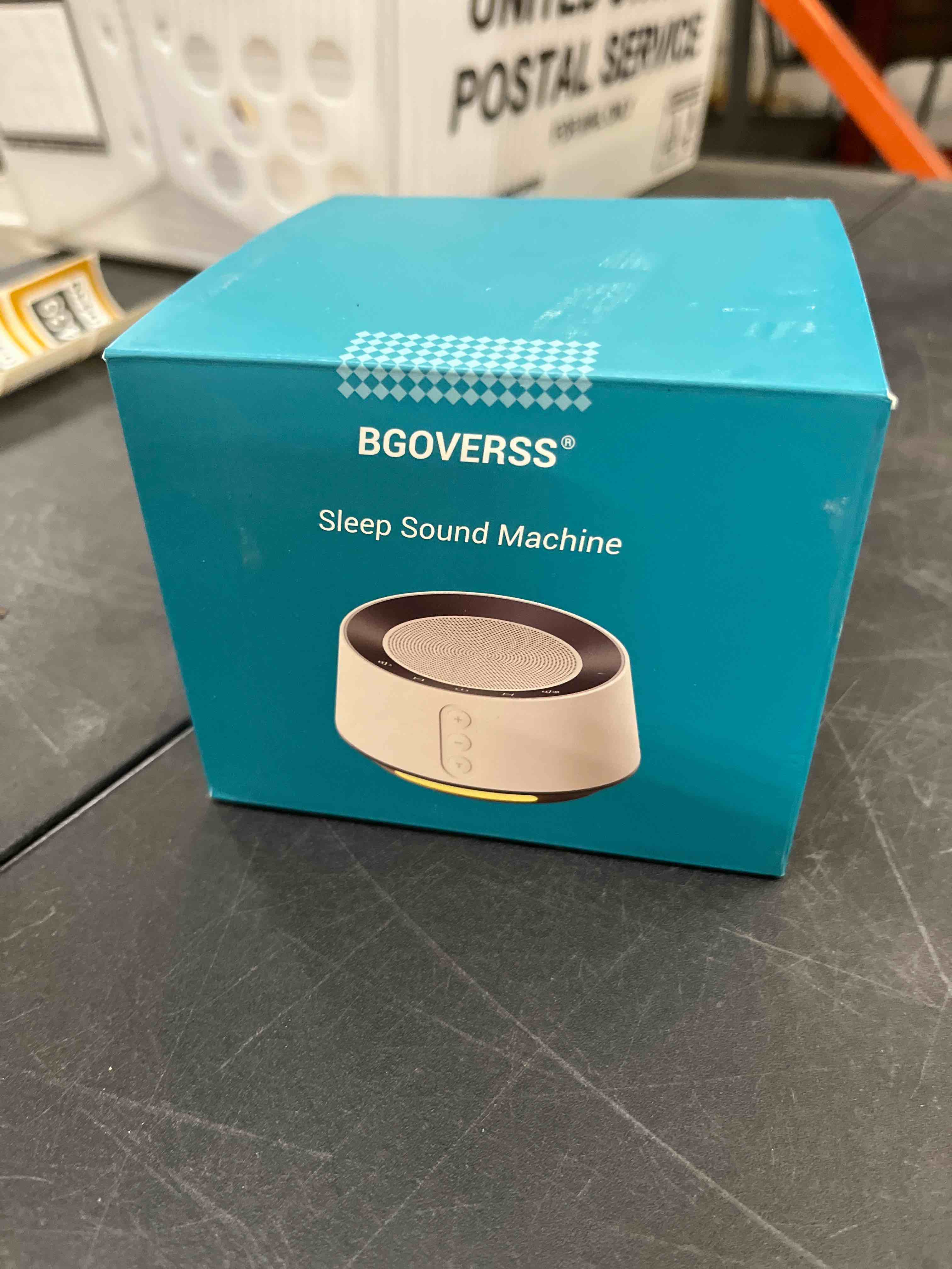 Condition photo showing Good Condition for bgoverss white noise sound machine with 20 soothing sounds, 10 colors night light sleep machines home office travel, 5 timers and memory feature sound machine for nursery baby kids adults (white)