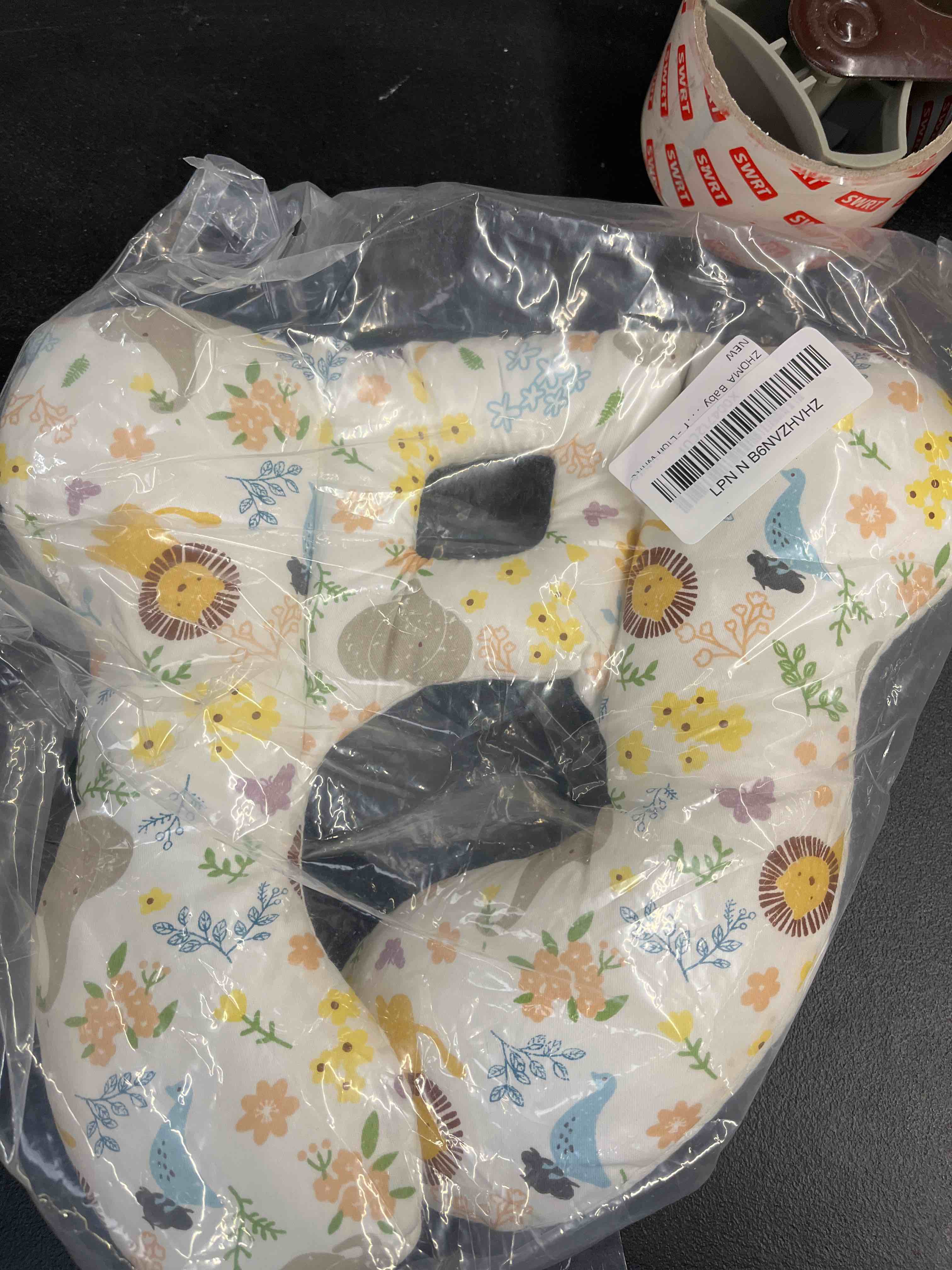 Condition photo showing Good Condition for baby travel pillow, upgrade u-shape infant pillow for car seat pushchair and stroller, soft comfortable sleep cushion for kids newborn and toddler -lion white 15-lion(white)