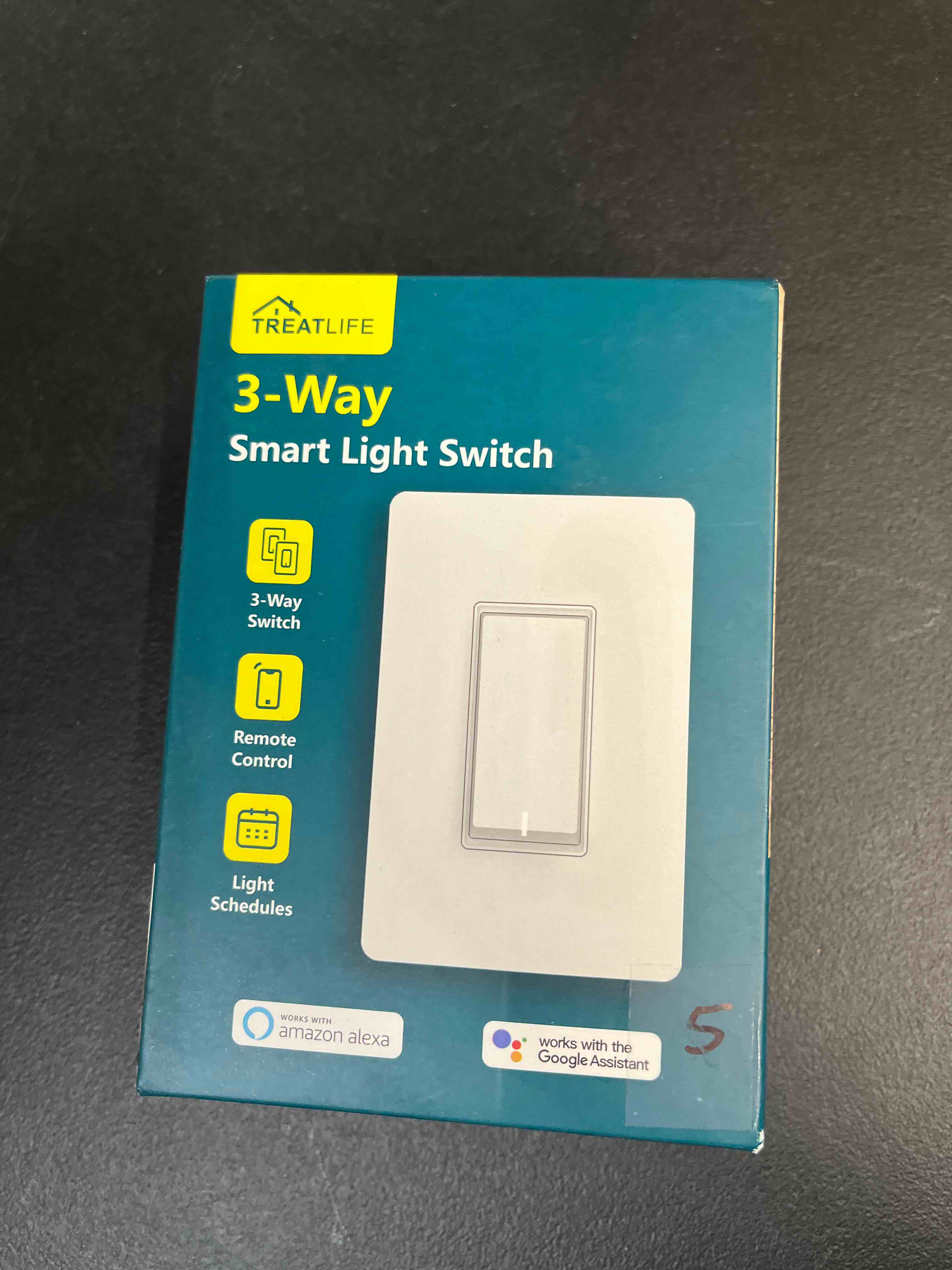 Condition photo showing Good Condition for treatlife 3-way smart light switch, 2.4ghz wifi smart switch compatible with alexa, google home & smartthings, remote control, scheduling, neutral wire required, 1 pack