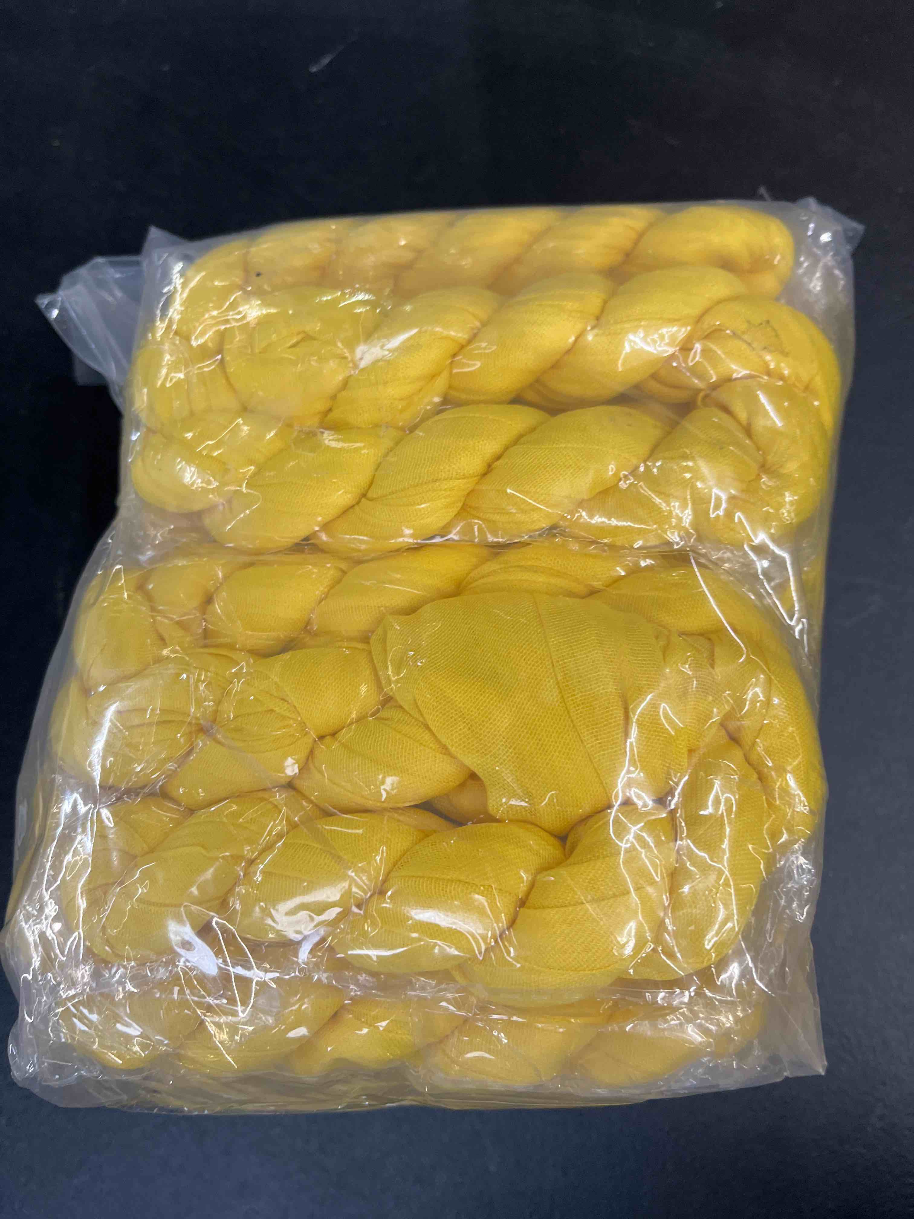 Condition photo showing Good Condition for 10 pack light yellow cheesecloth table runner 17x108 inch semi sheer boho gauze cheese cloth table runners, for wedding bridal shower birthday party home decor garden farmhouse light yellow 10 pack