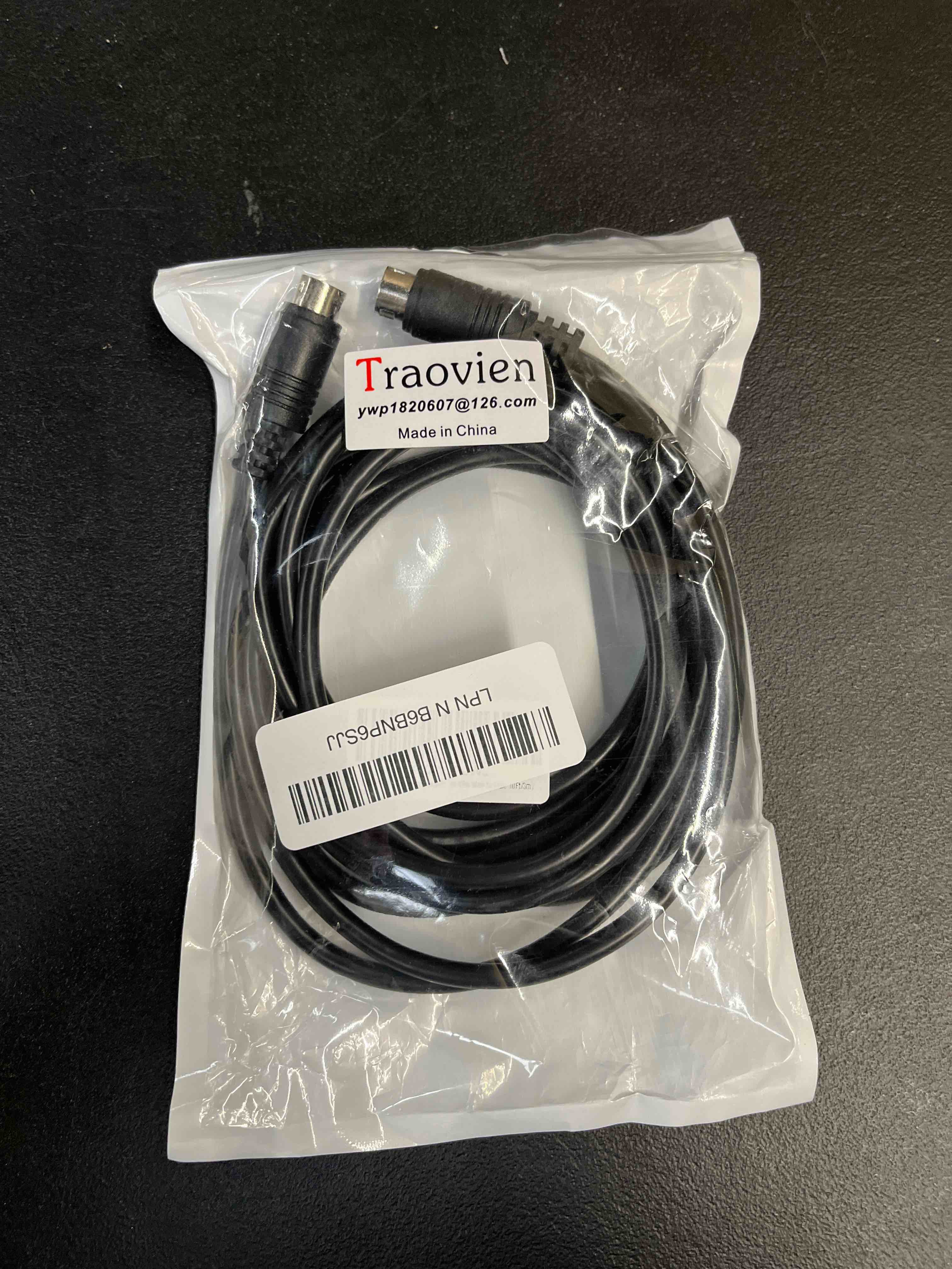 Condition photo showing Good Condition for s-video mini-din 9-pin male to male audio cable for tv receiver monitor projector audio and video receiver etc (mini 9pin male to male 10ft/3m)
