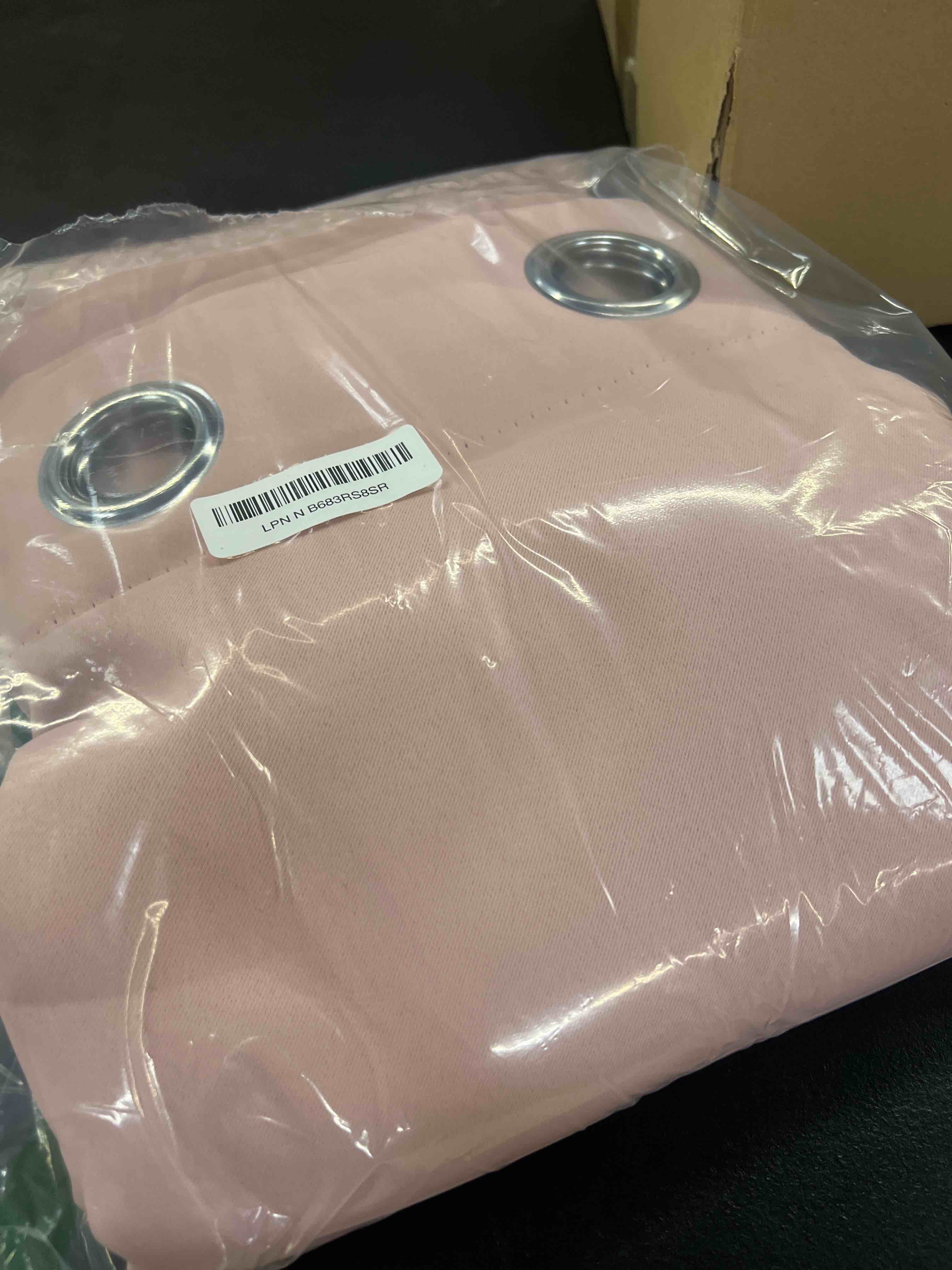 Condition photo showing Good Condition for nicetown room darkening draperies curtains panels, 2 panels blush pink w52 x l84 blush pink 52"w x 84"l (pack of 2)