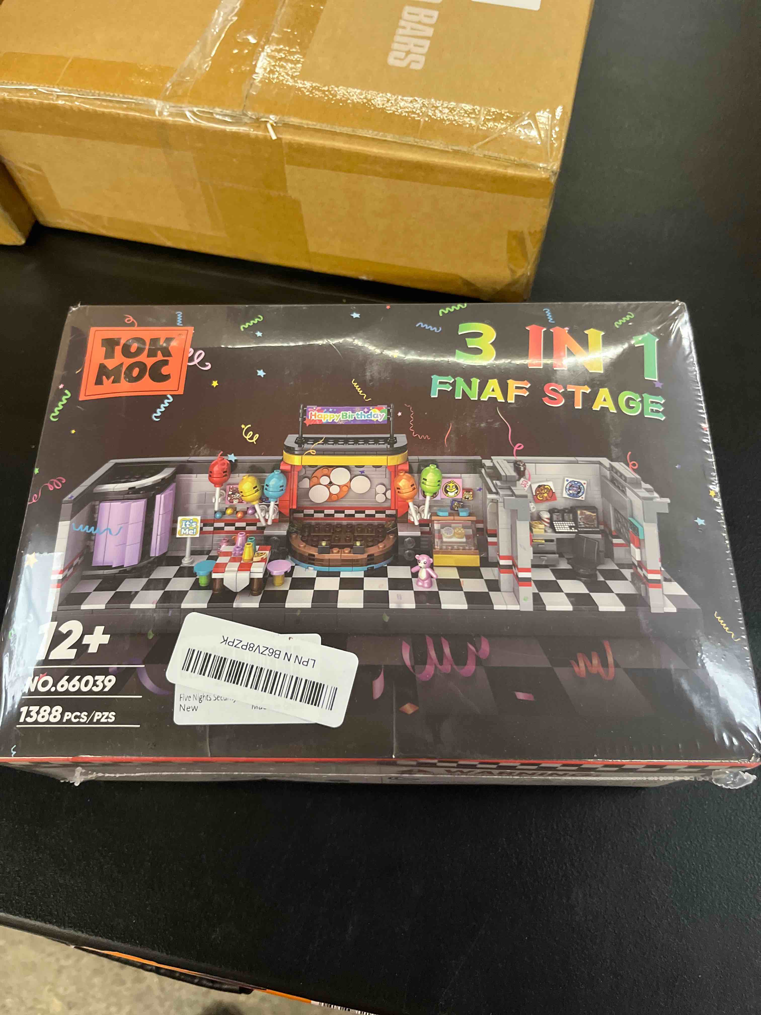 Condition photo showing Good Condition for security room building block toy for boys age 12+, security room building set game toys merch suitable for halloween birthday gift, 1388pcs grey