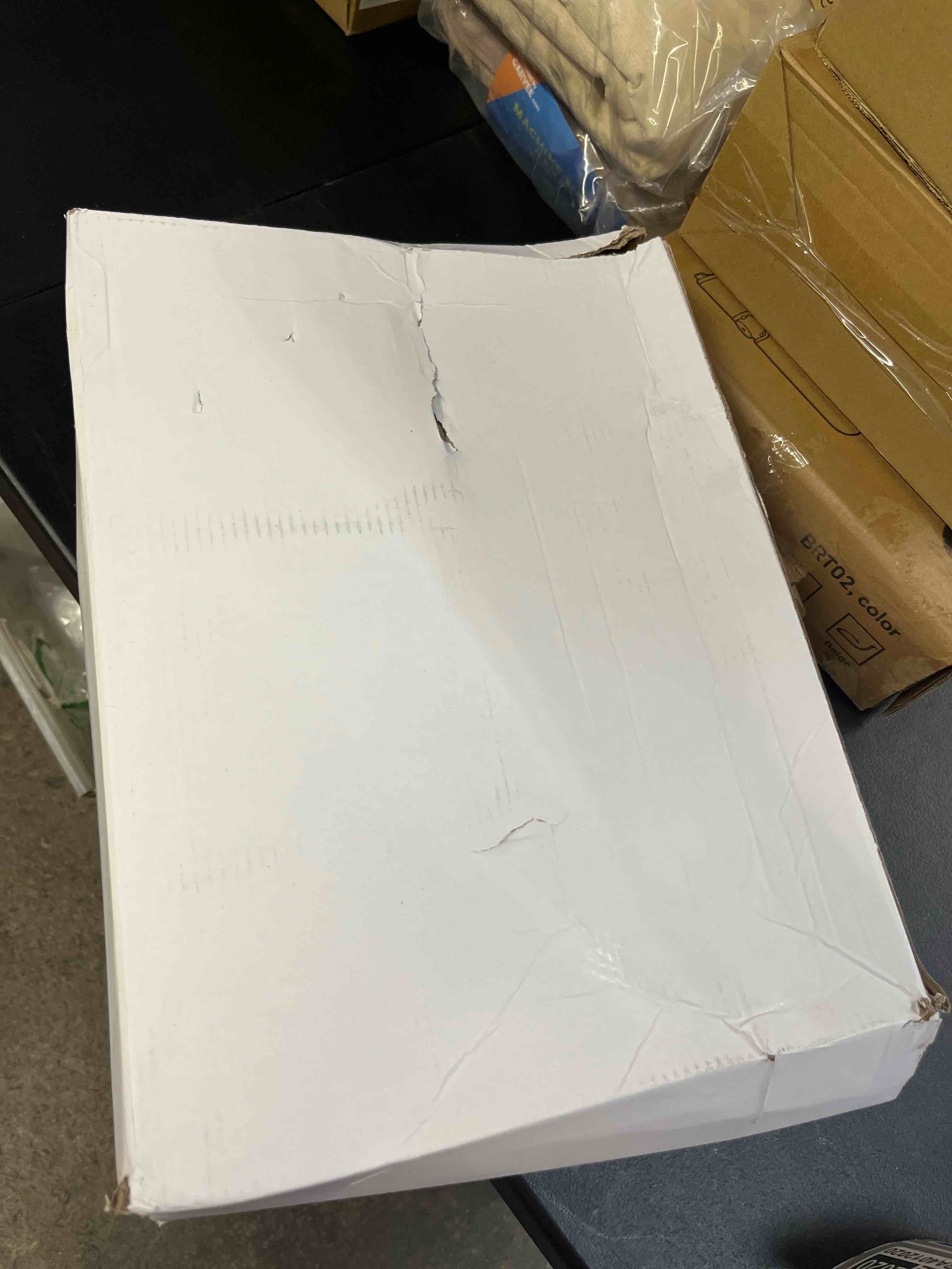 Condition photo showing Good Condition for shouwuhho bed risers 12 inch heavy duty, oversized furniture risers support up to 6,000 lbs for sofa table couch chair leg frame dorm (4 pack, black, 12 inch)