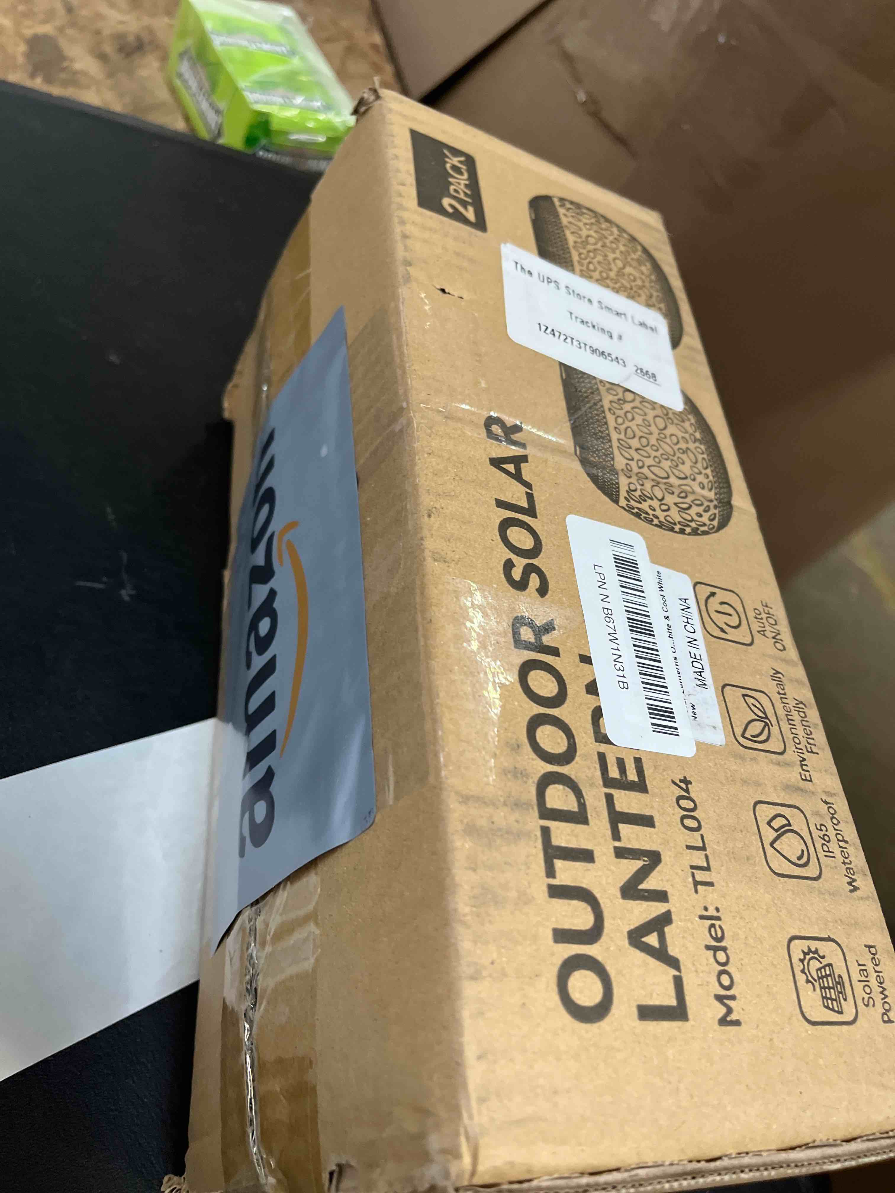 Condition photo showing Good Condition for solar lanterns waterproof outdoor decor: 2 pack hollow out retro metal solar lights - unique gardening gifts for women mom - outside garden yard patio porch tabletop decorations 2 lighting colors bronze 2 pack