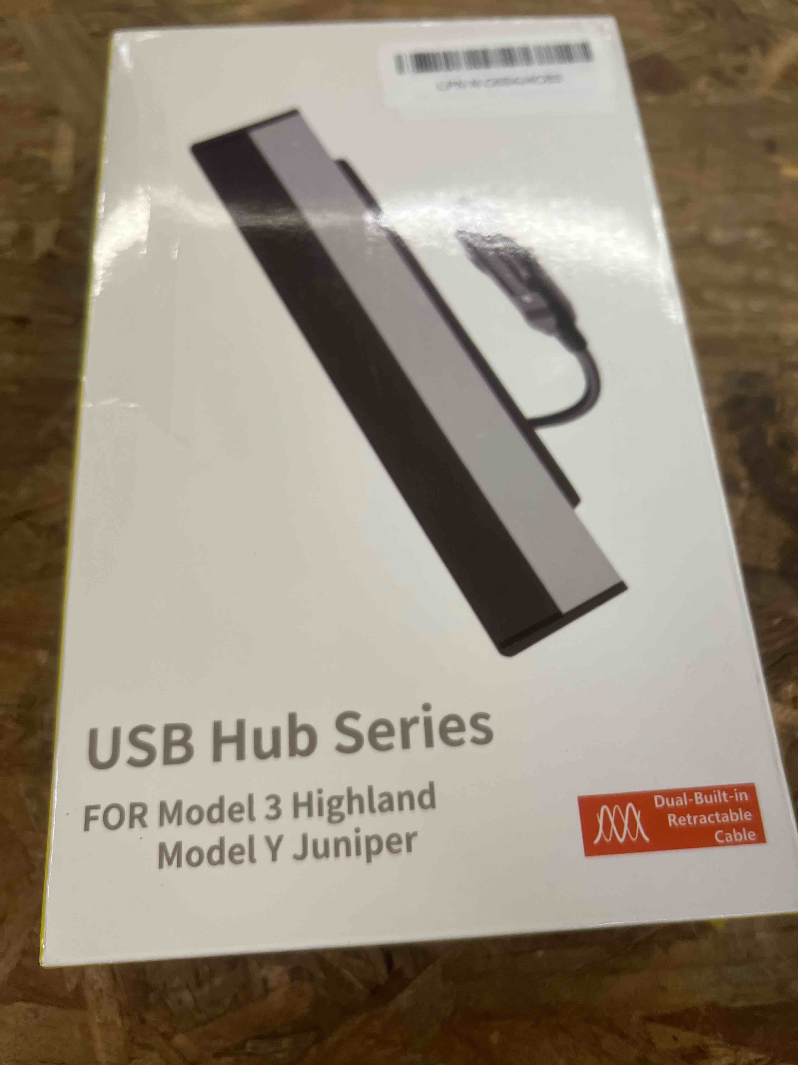 Condition photo showing Good Condition for car usb hub charger for tesla center console with fast charging retractable cables phone charger docking station accessories(model y juniper 2025-2026 & model 3 highland 2024-2026) model y 2025-2026 & model 3 2024-2026
