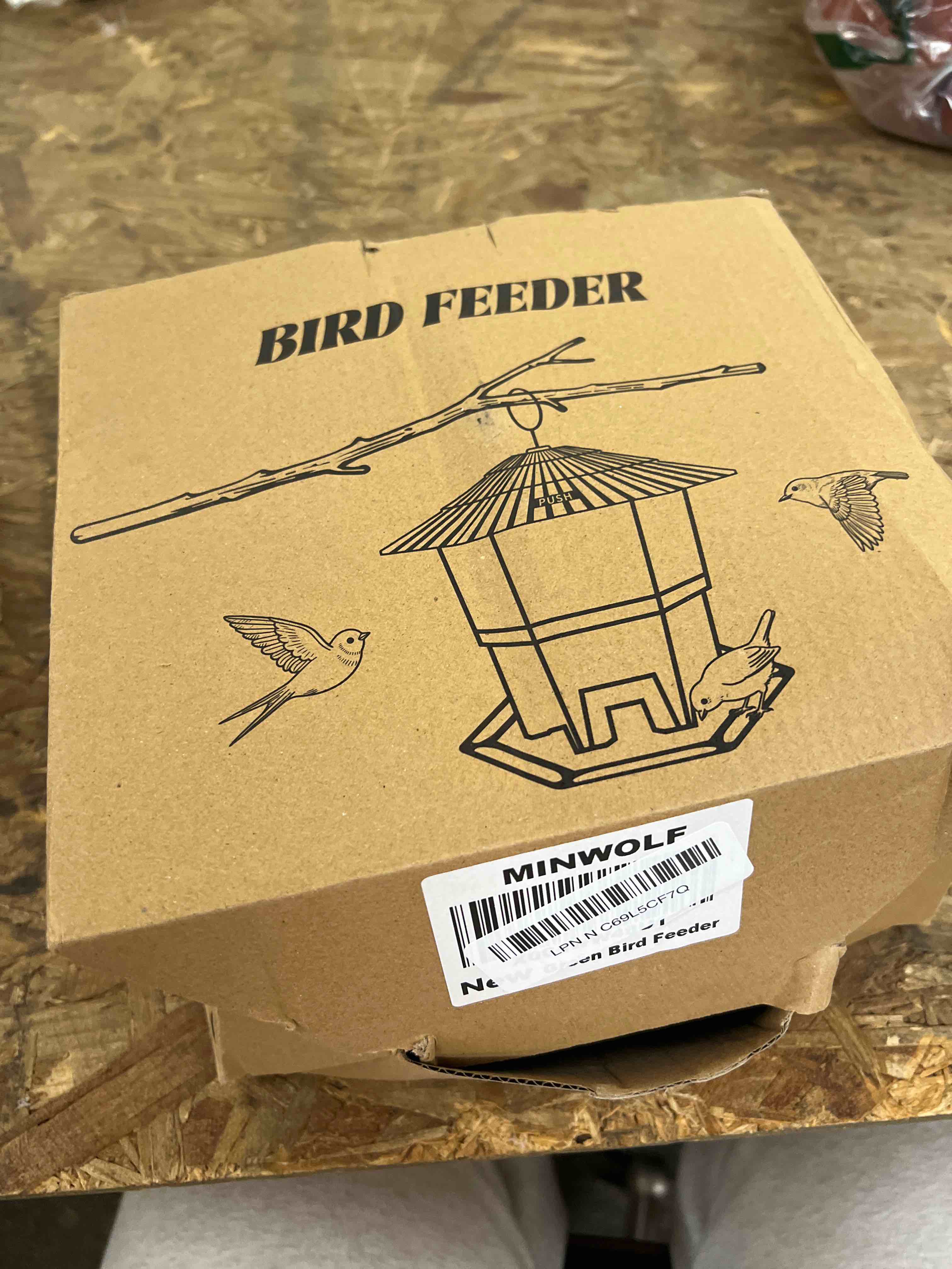 Condition photo showing Good Condition for bird feeder for outdoors hanging,green hanging wild bird feeders with s hook for blue bird, cardinals, finches,wild birds seed feeder, as gift for bird lovers green bird feeder