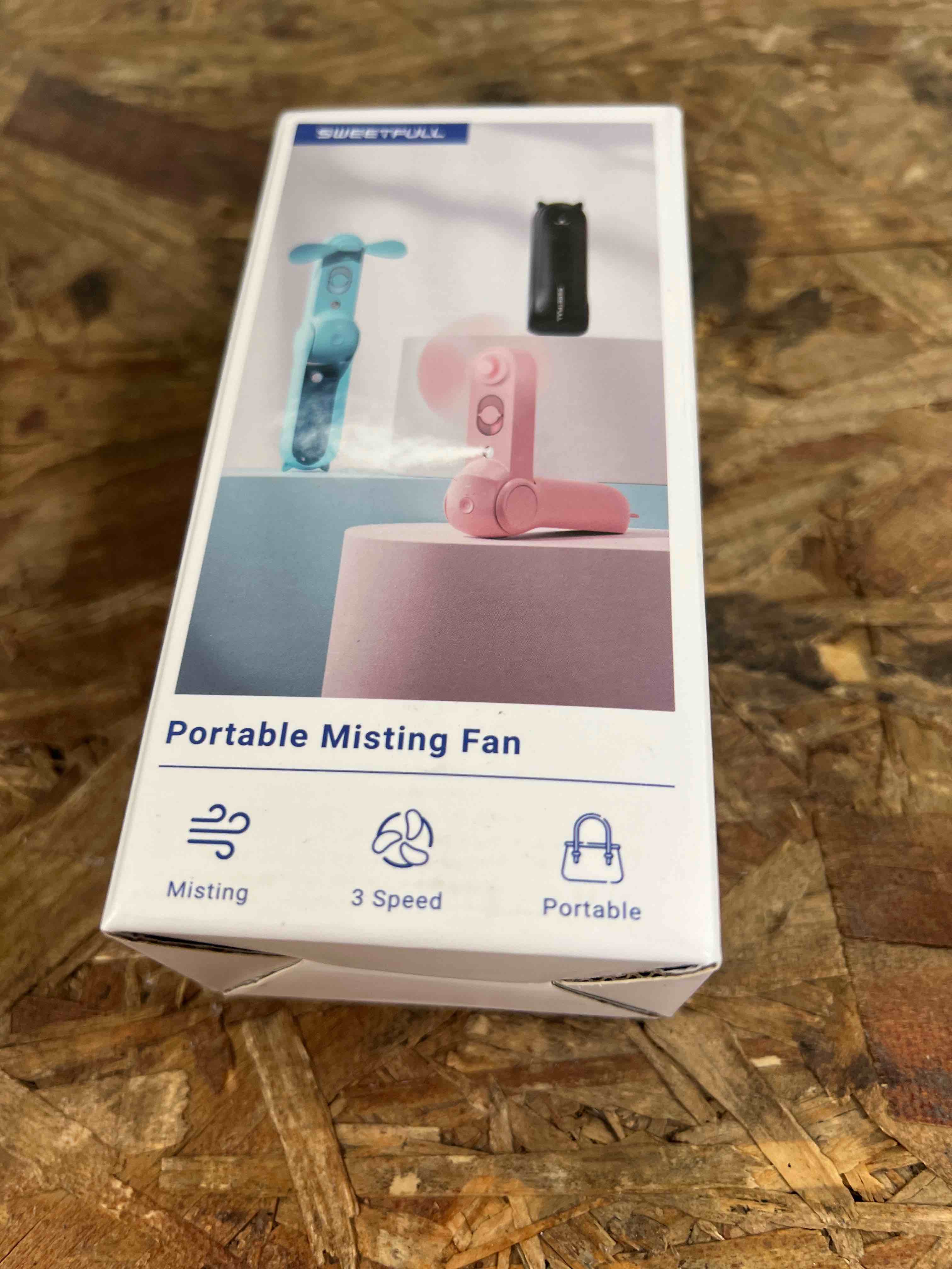 Condition photo showing Good Condition for sweetfull misting fan portable, handheld personal mister fans, small fan rechargeable, mini spray water mist, kids women portable fans for travel, outdoors, hiking, camping home office (pink)