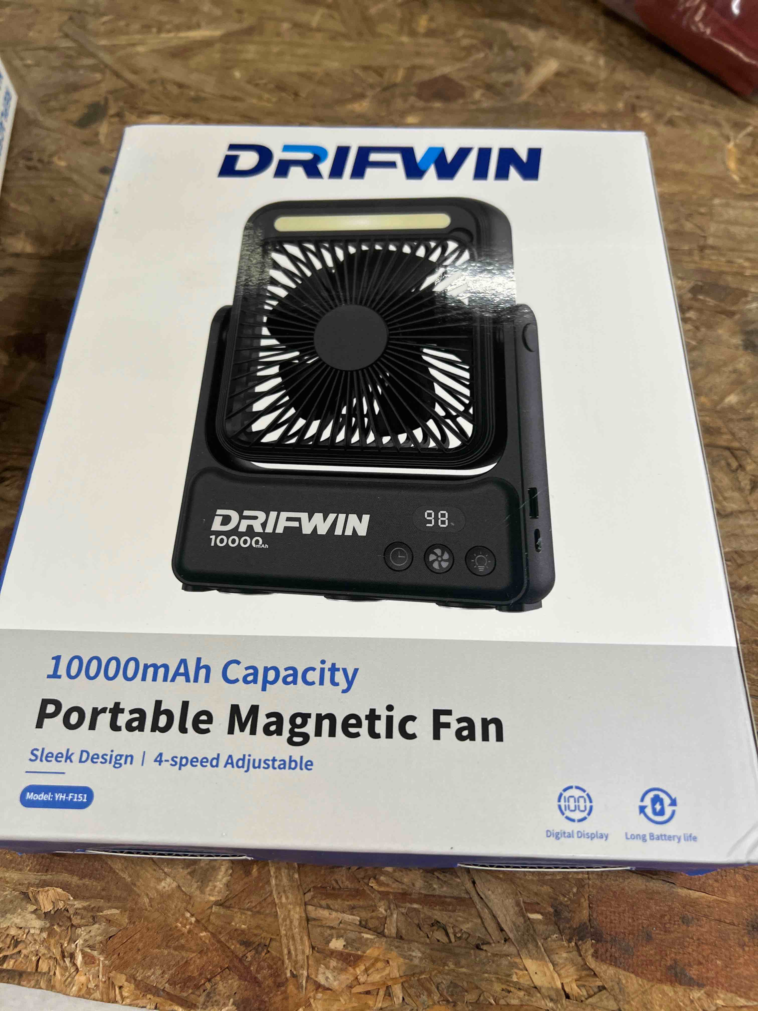 Condition photo showing Good Condition for magnetic cruise approved fan with night light, 10000mah ultra-slim travel fan, 4-speed, hook design, portable fan for cruise ship cabin, bedroom sleeping, camping, travel & cruise essentials 2026
