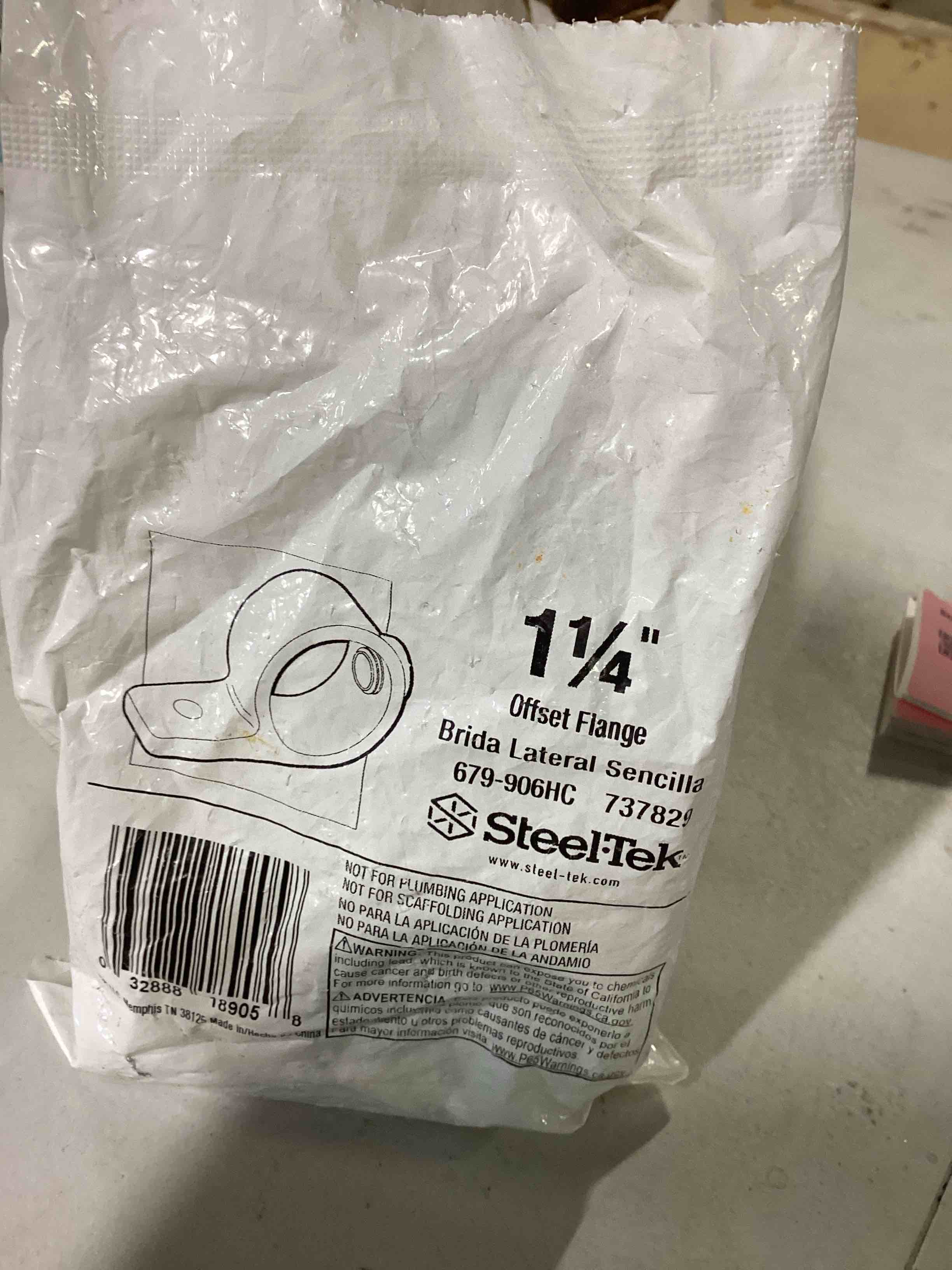 Condition photo showing Good Condition for BK Products 1-1/4 in. Socket x 1-1/4 in. Dia. Galvanized Steel Flange