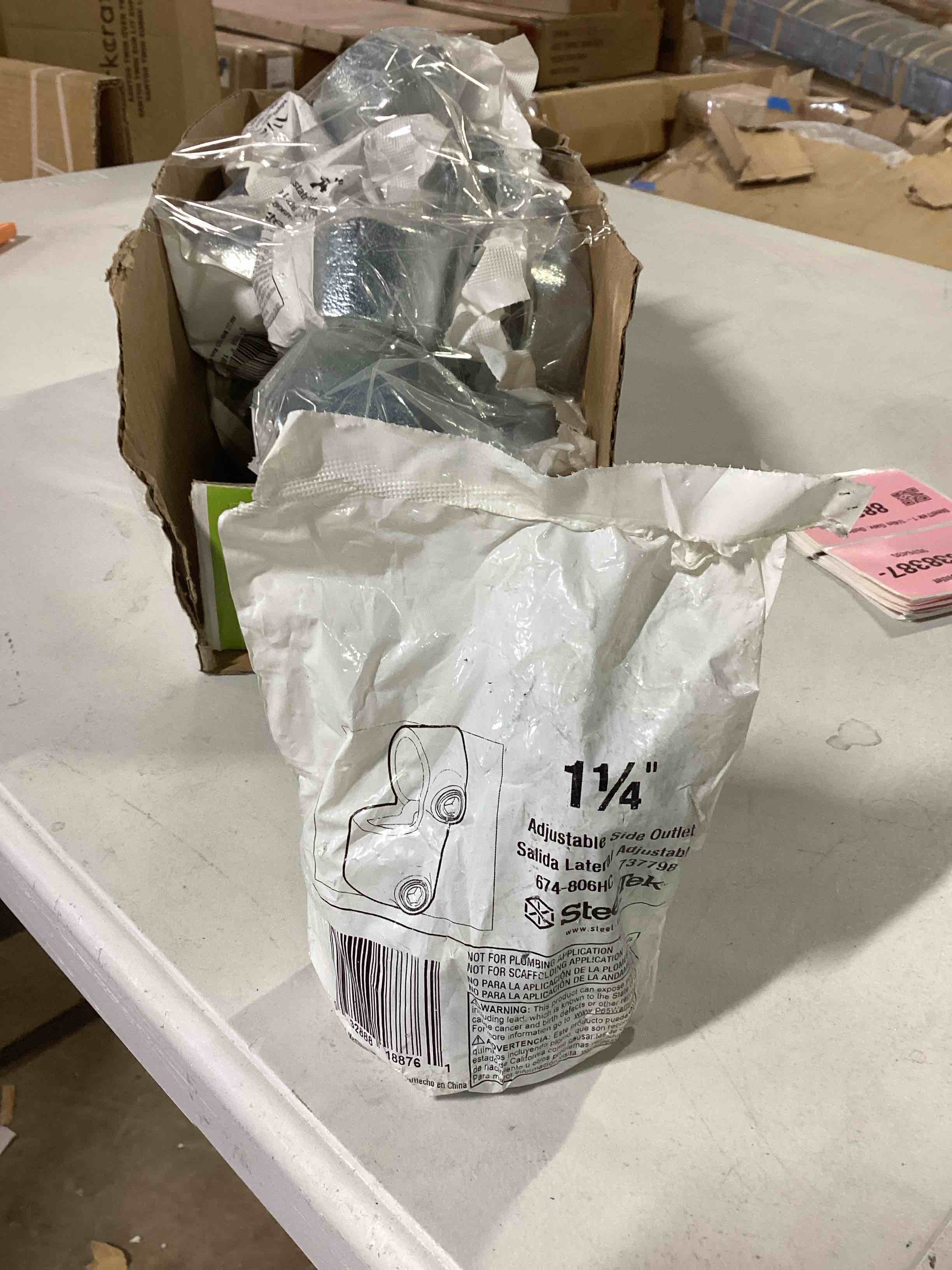 Condition photo showing Good Condition for Galvanized 1-1/4-in Adjustable Side Outlet ts Pipe O.D. 1.66-in