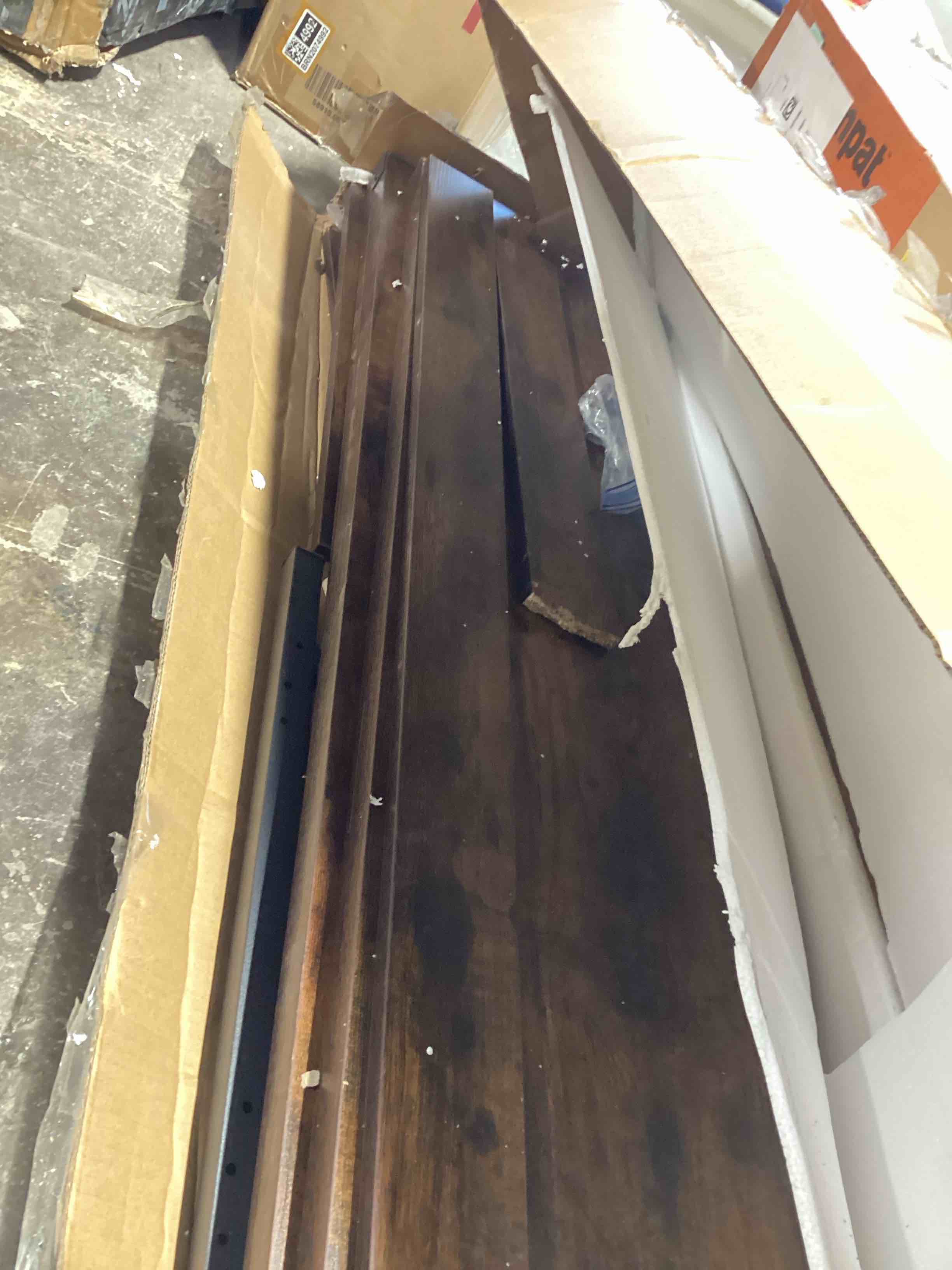 Condition photo showing As Is for WOULD A CUBE STORAGE ORGANIZER RUSTIC COLOR