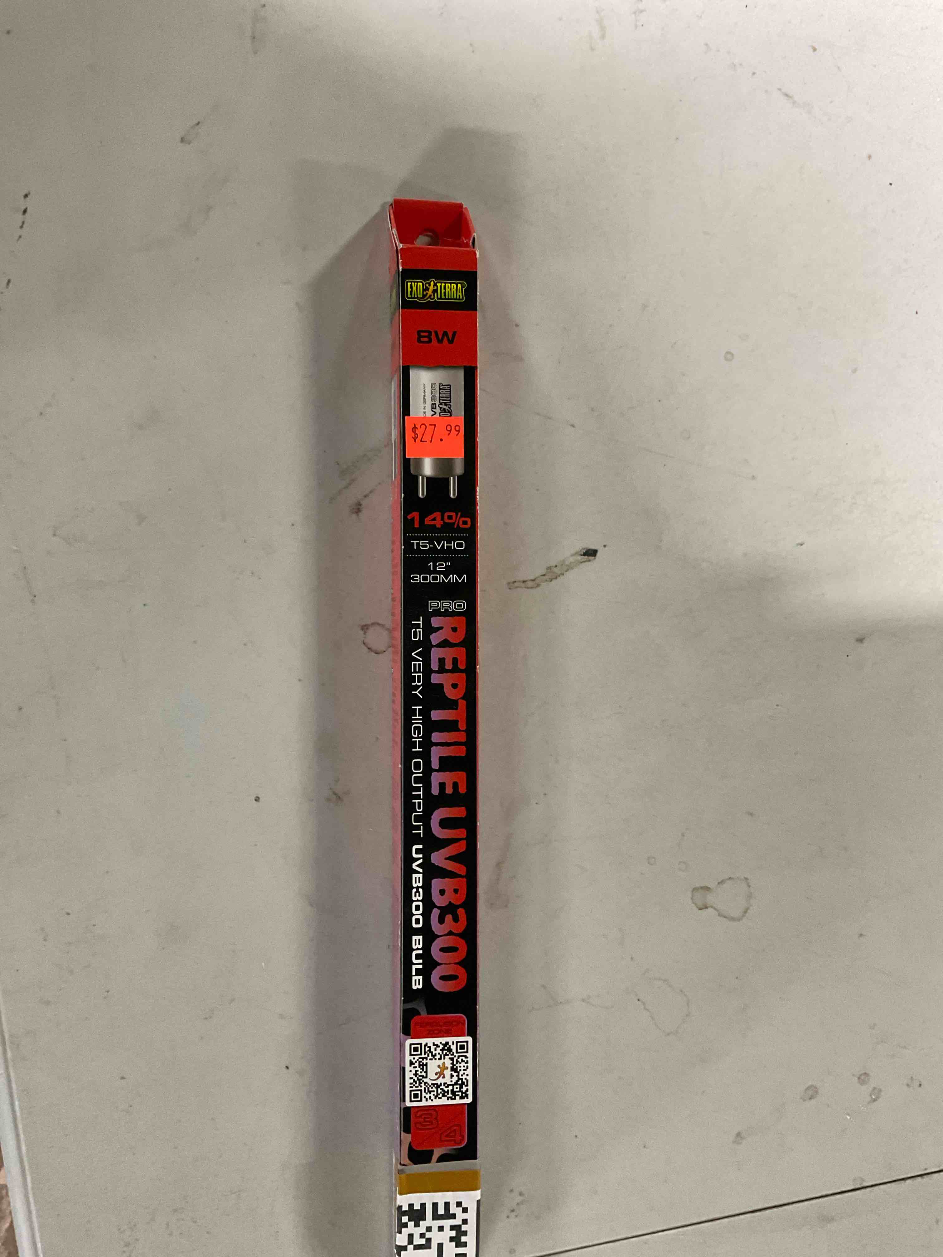 Condition photo showing Good Condition for EXO-TERRA reptile UVB 300 T5 very high output UVB 300 bulb