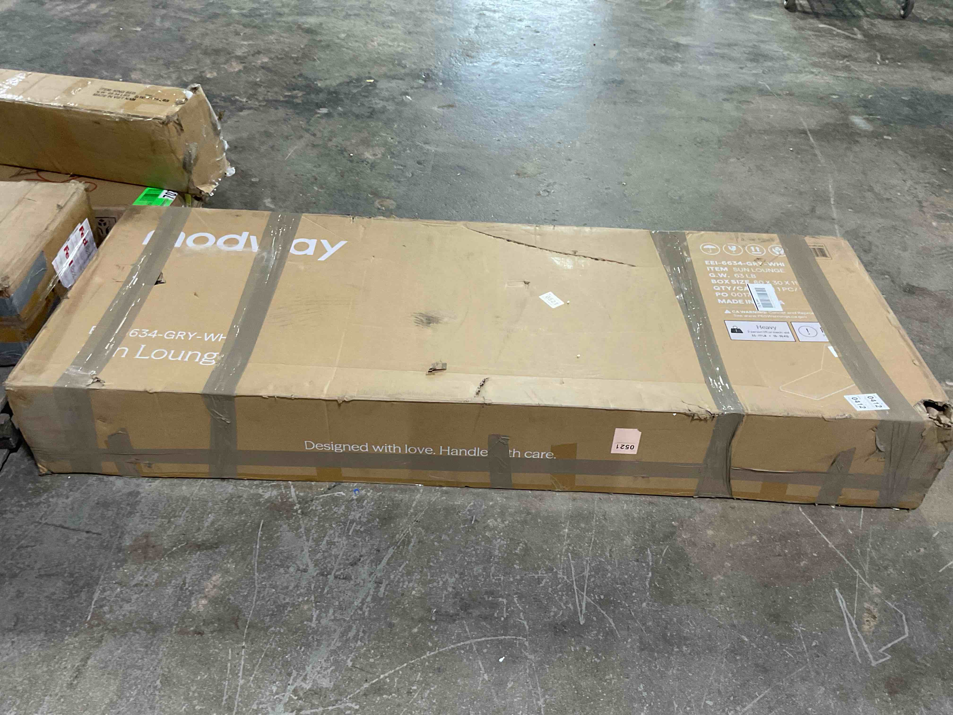 Condition photo showing Good Condition for (MISSING CUSHIONS) Modway Tahoe 27" Long Reclining Single Chaise with Cushions