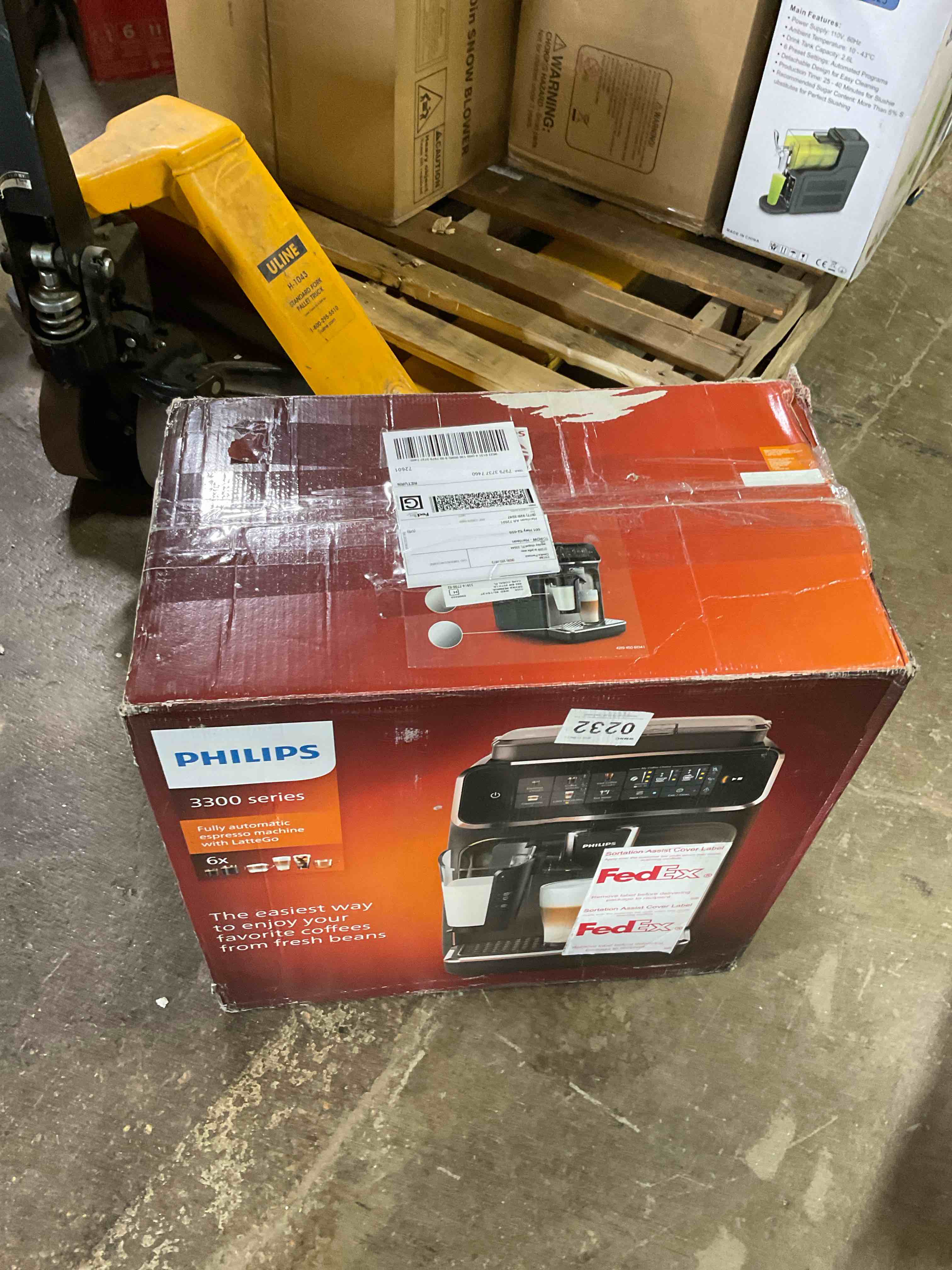 Condition photo showing As Is for Philips 3300 Automatic Espresso and Coffee Machine with LatteGo Milk Frother