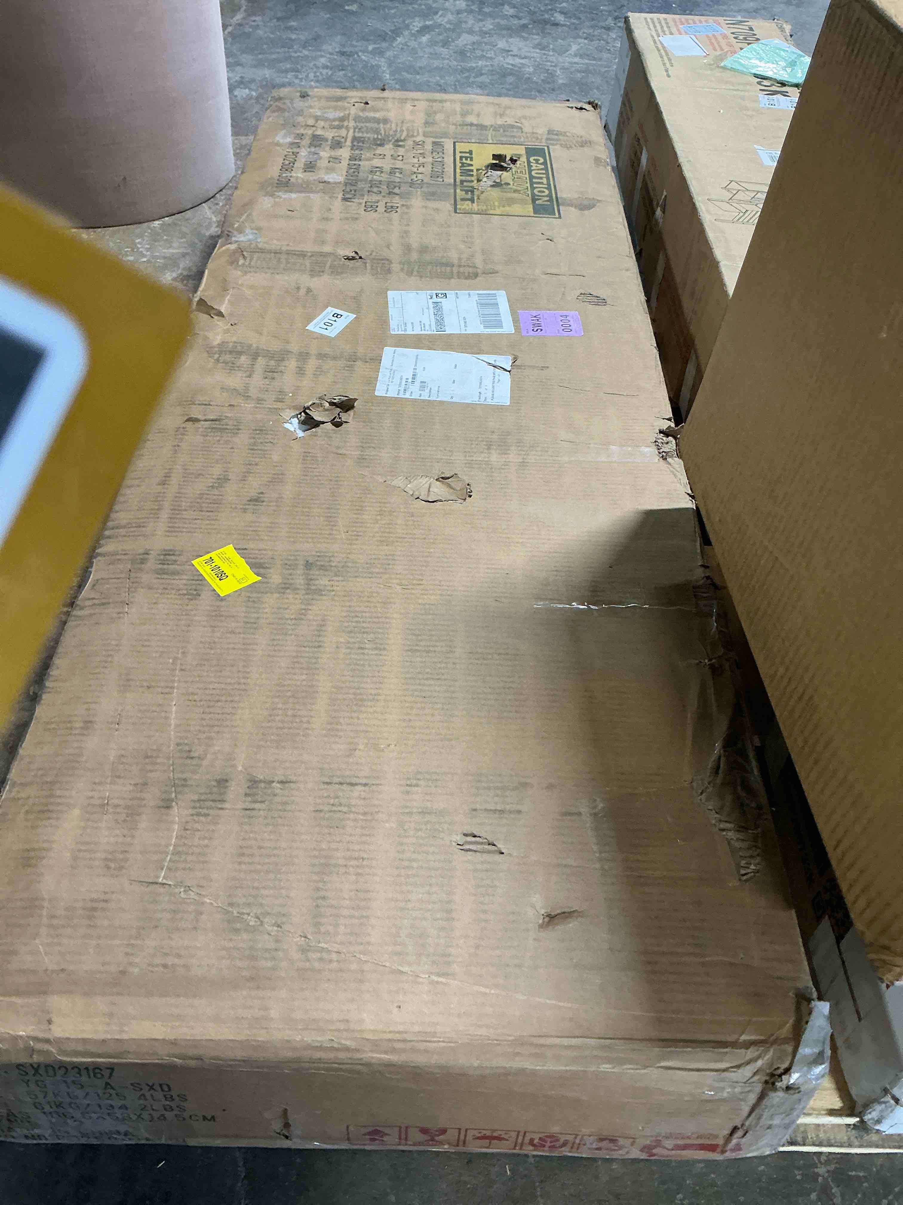 Condition photo showing Good Condition for Vianna White Modern Armoire with Soft-Close Doors â€” MDF Wardrobe Closet with Shelves \u0026 Drawers