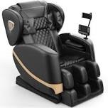 27in Full Body Faux Leather Heated Massage Chair,10  Fix Rollers Zero Gravity Massage Chair for Home Relaxation