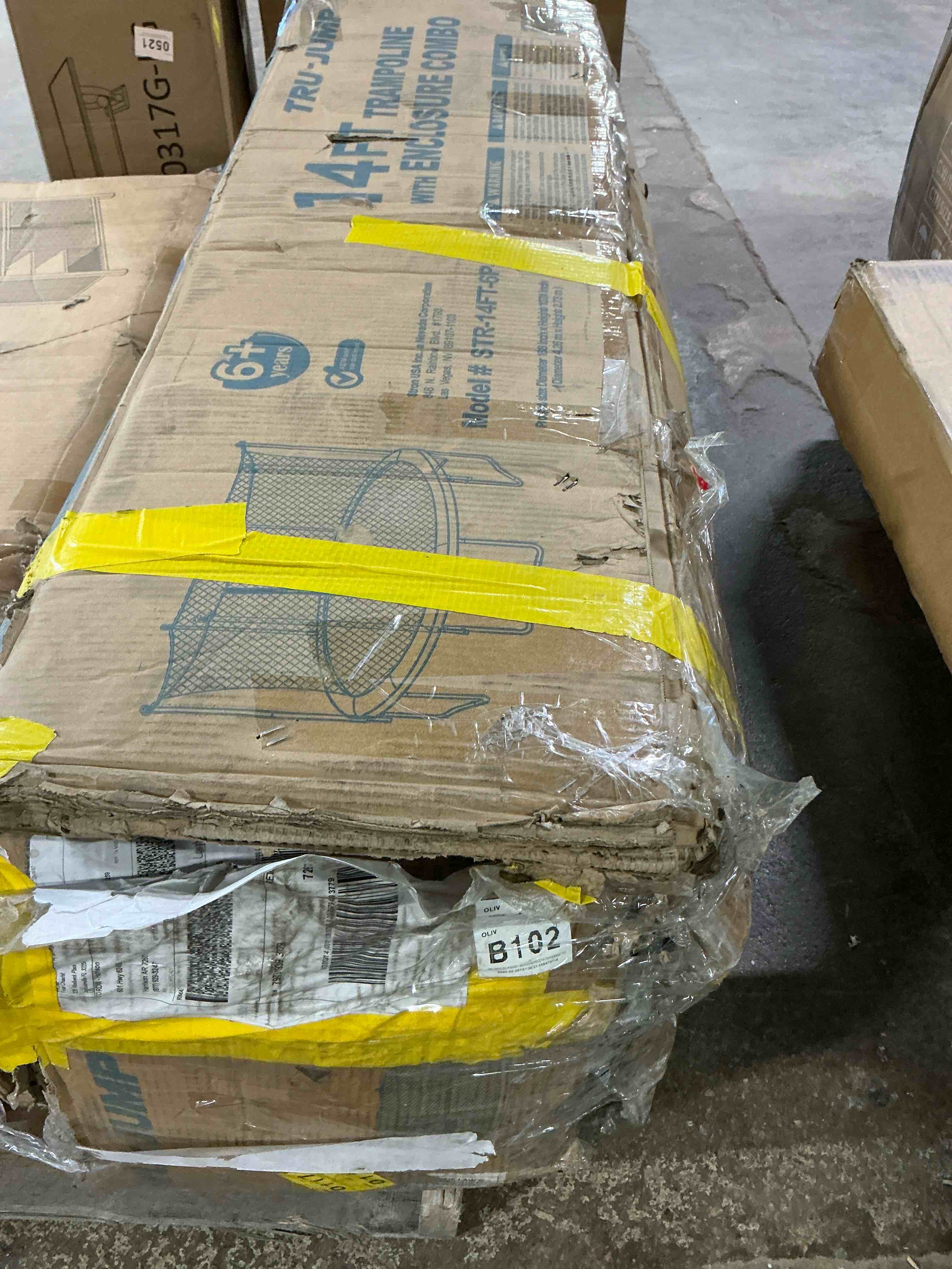 Condition photo showing Good Condition for Sportspower TruJump 14\u0027 Round Trampoline with Safety Enclosure \u0026 with Lifetime Warranty on Jump Mat