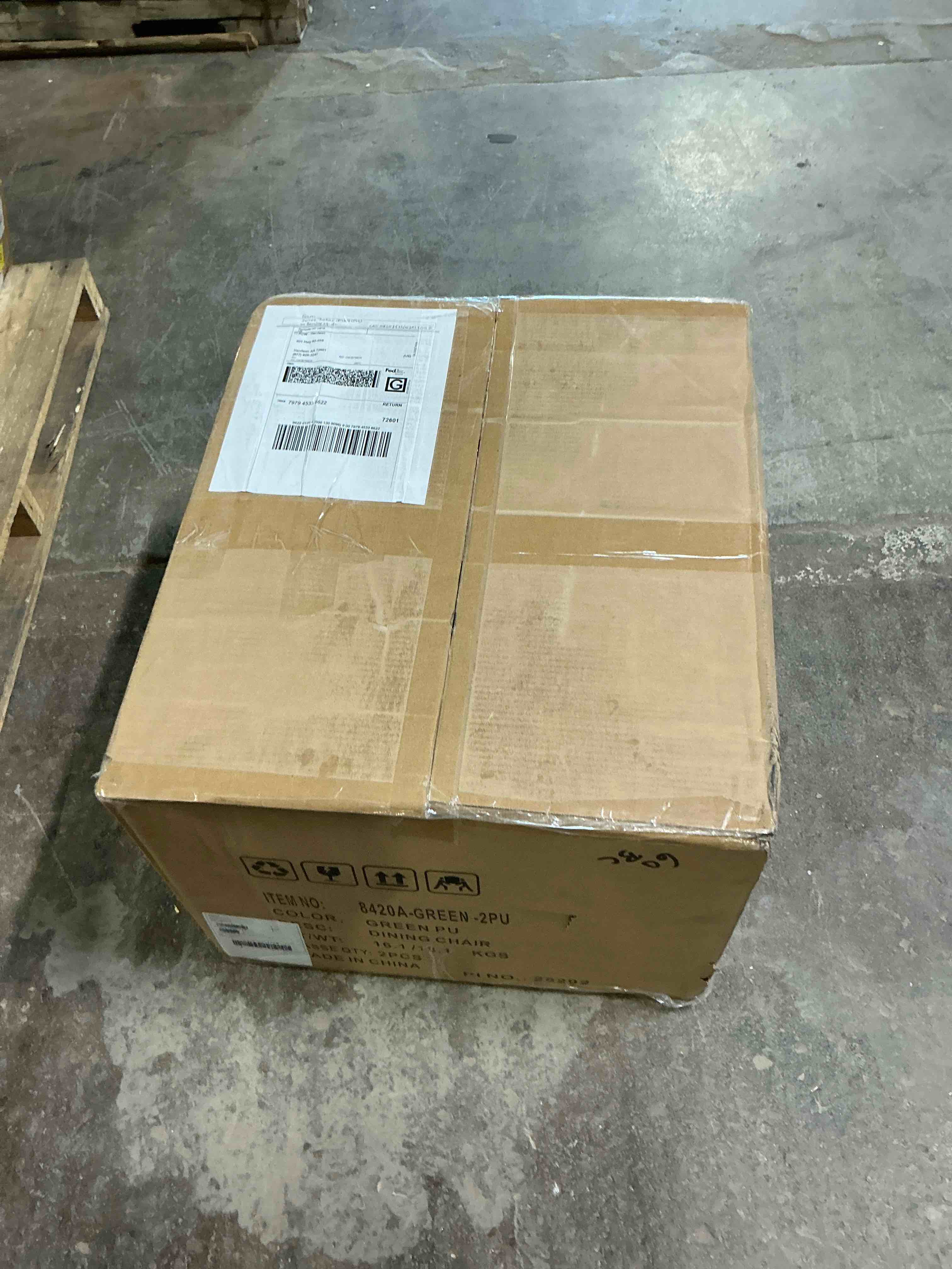 Condition photo showing Good Condition for Modern Upholstered Faux Leather Dining Chairs