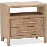 colleen 2 - drawer nightstand in brown