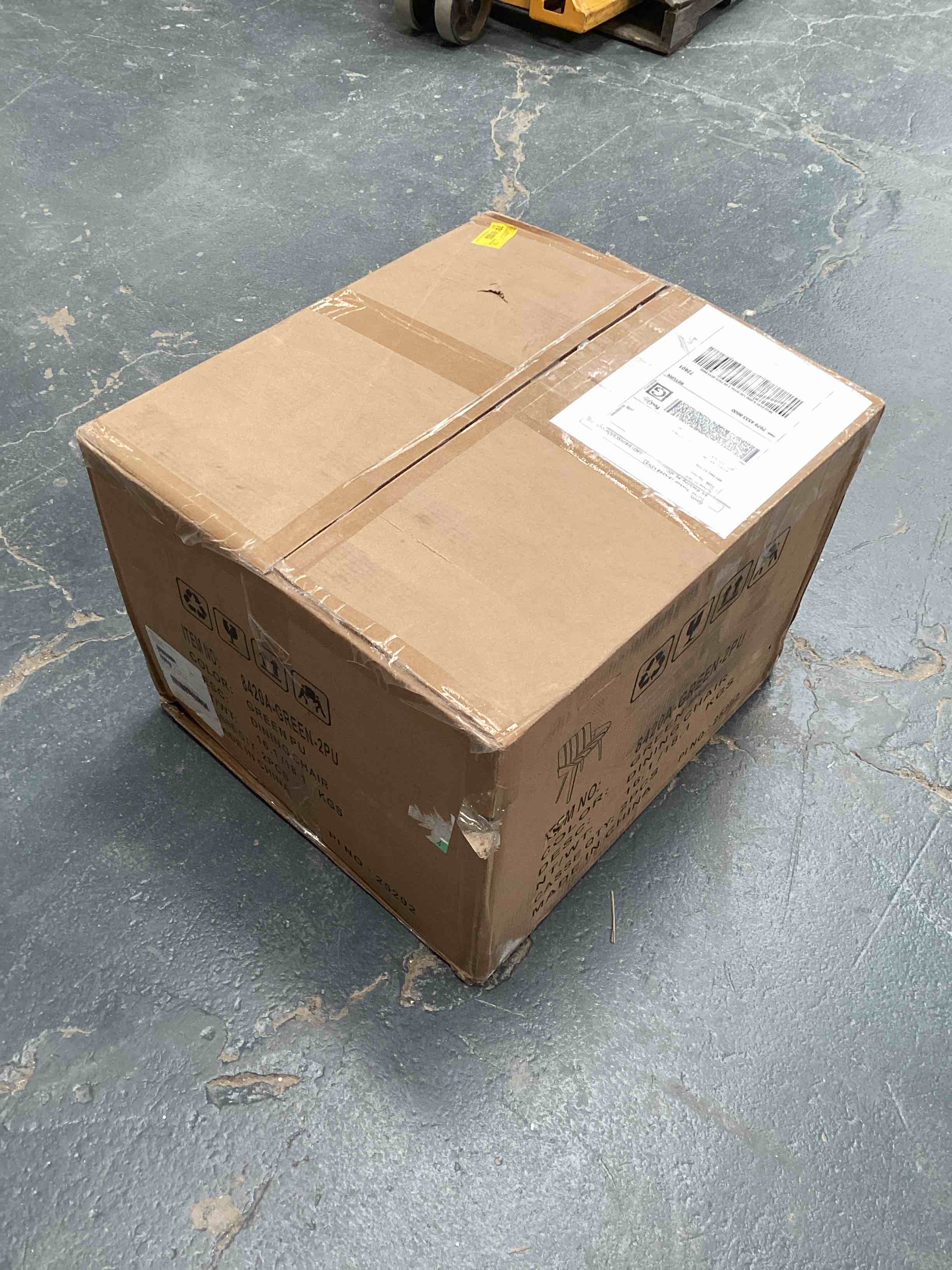 Condition photo showing Good Condition for Modern Upholstered Faux Leather Dining Chairs