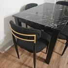 Condition photo showing Good Condition for ackley amerson 2 pieces boucle armless dining chair, upholstered accent chair