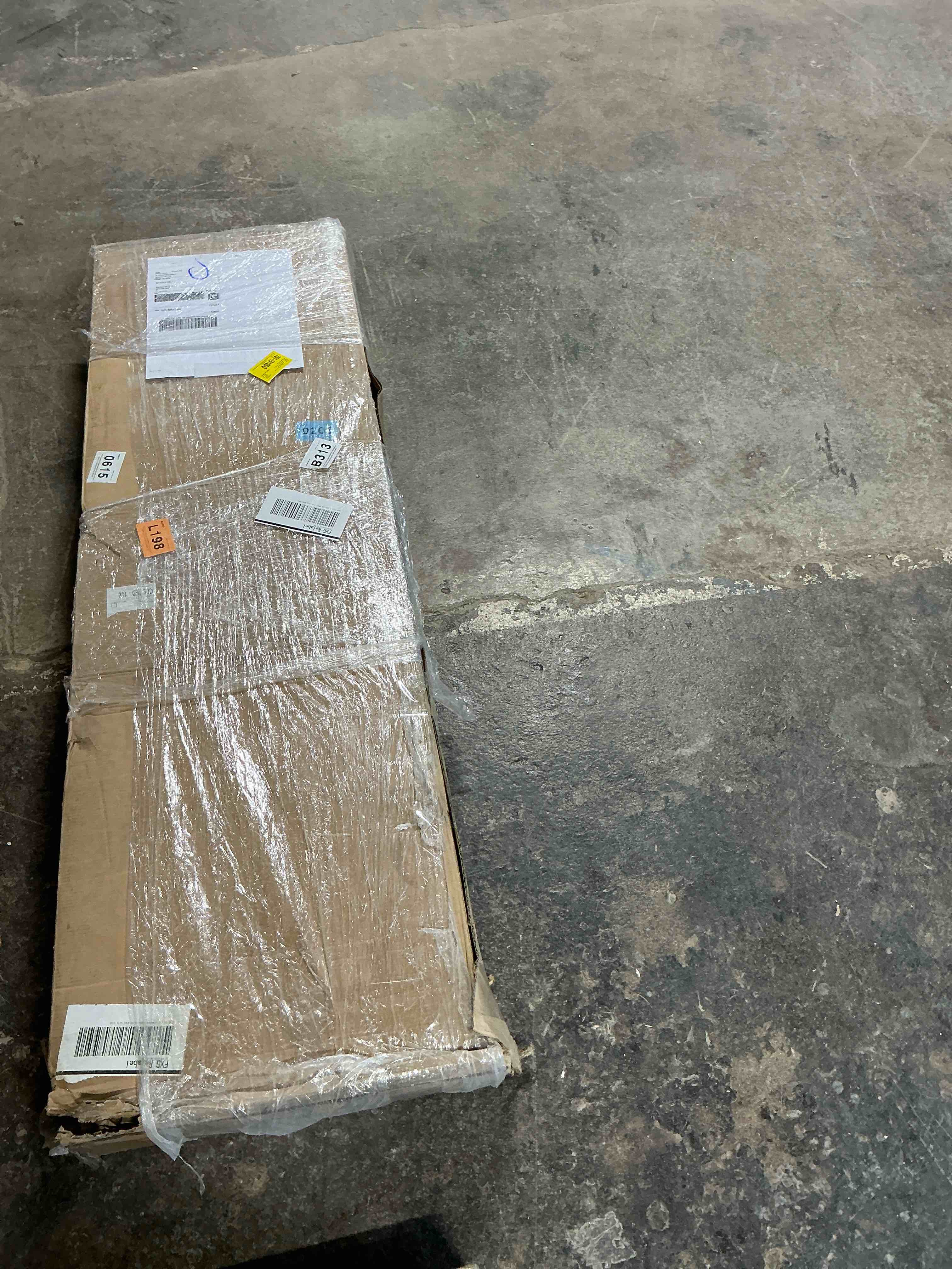Condition photo showing As Is for (no hardware)domek unique hall tree with bench and shoe storage