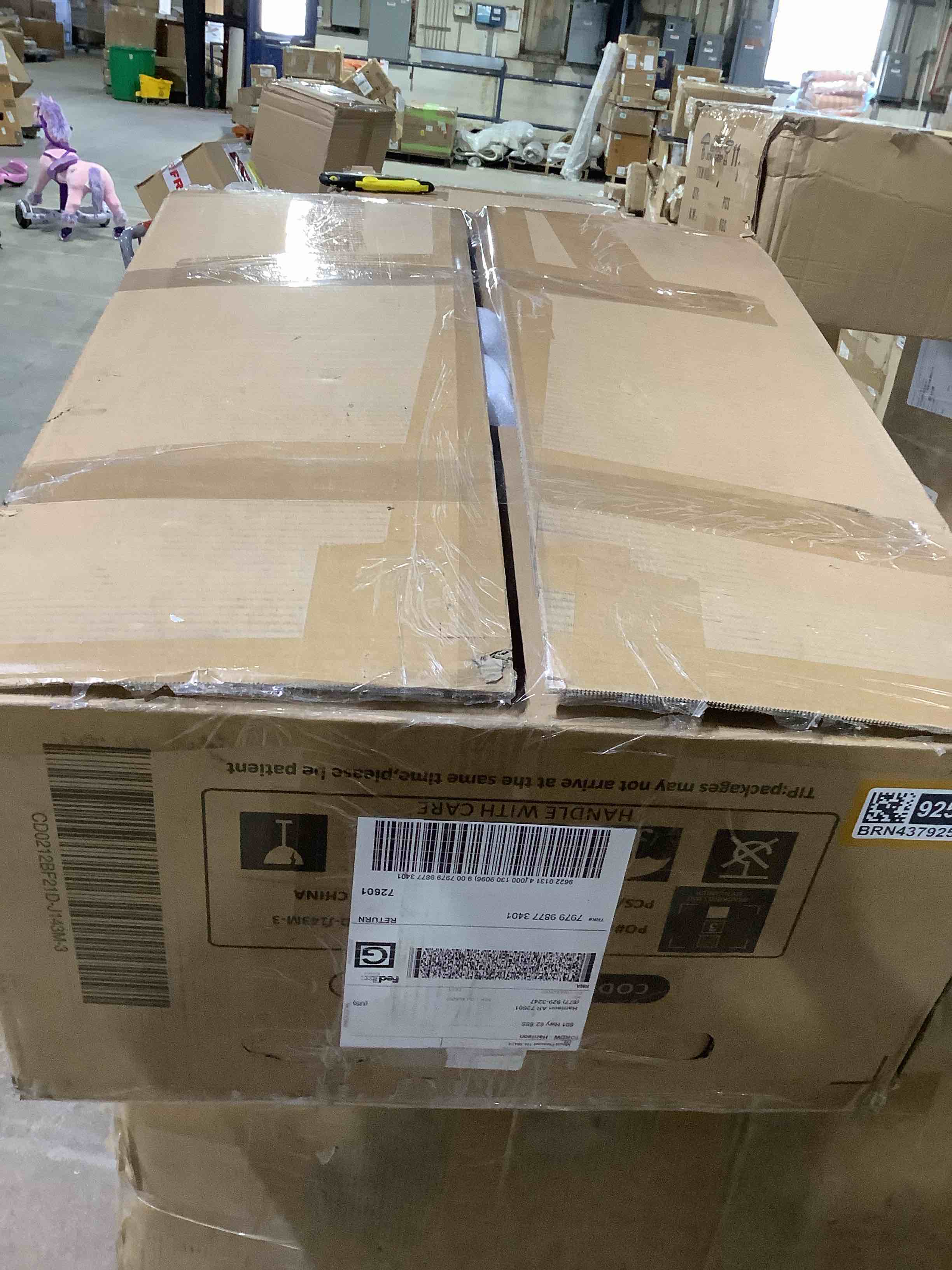 Condition photo showing Good Condition for (arms) brown recliner