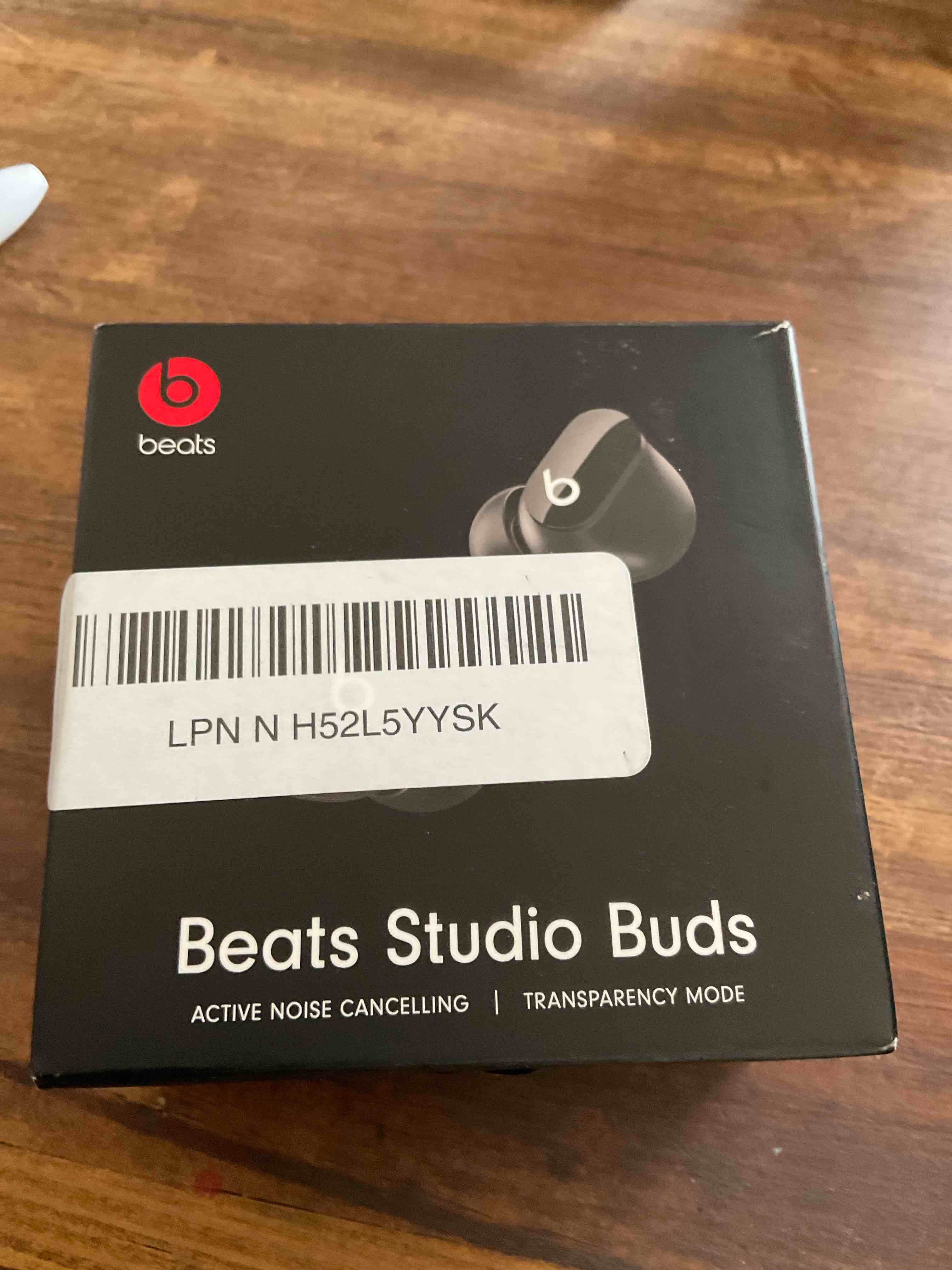 Condition photo showing As Is for beats studio buds - true wireless noise cancelling earbuds - compatible with apple & android, built-in microphone, ipx4 rating, sweat resistant earphones, class 1 bluetooth headphones - black black studio buds without applecare+