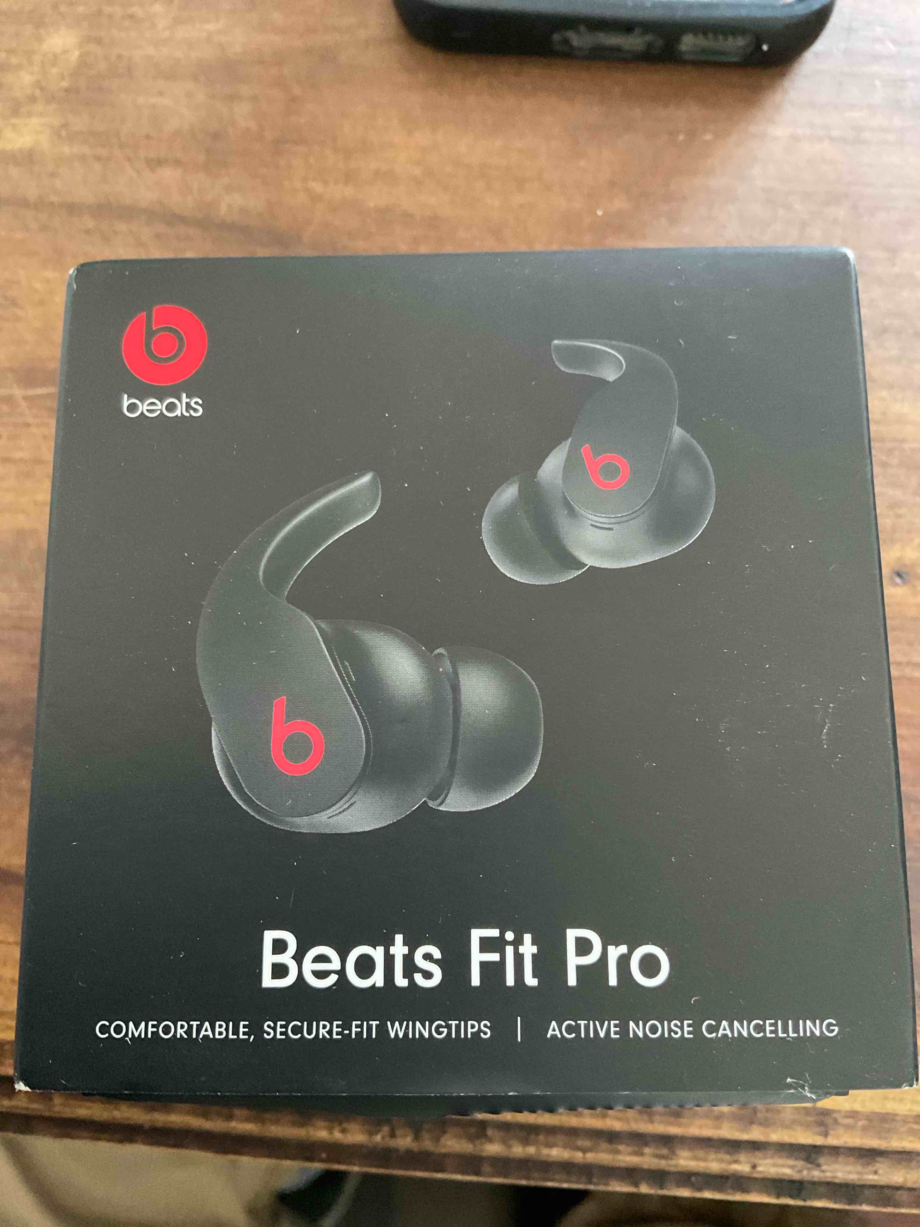 Condition photo showing As Is for beats fit pro (1st gen) - true wireless noise cancelling earbuds - active noise cancelling - sweat resistant earphones, compatible with apple & android, class 1 bluetooth®- beats black beats black fit pro without applecare+