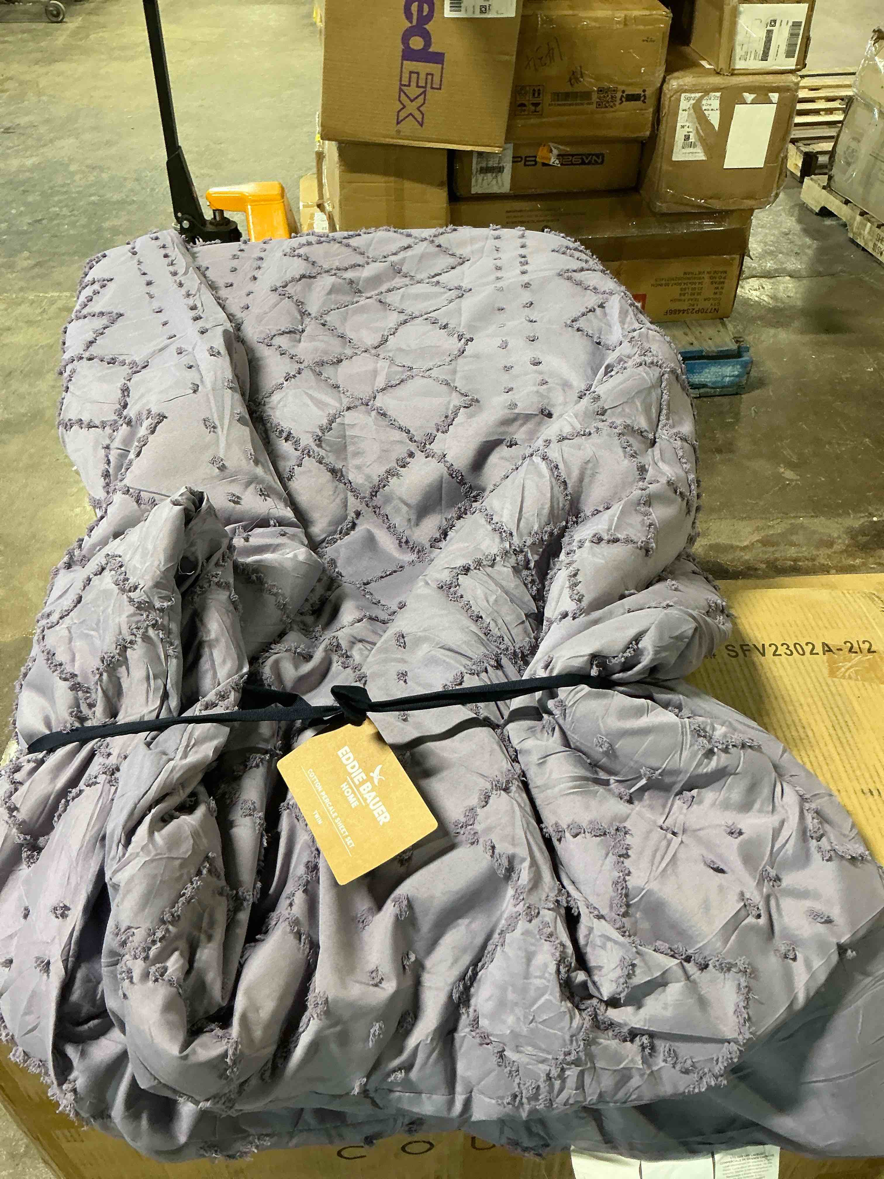 Twin Cotton Percale Purple