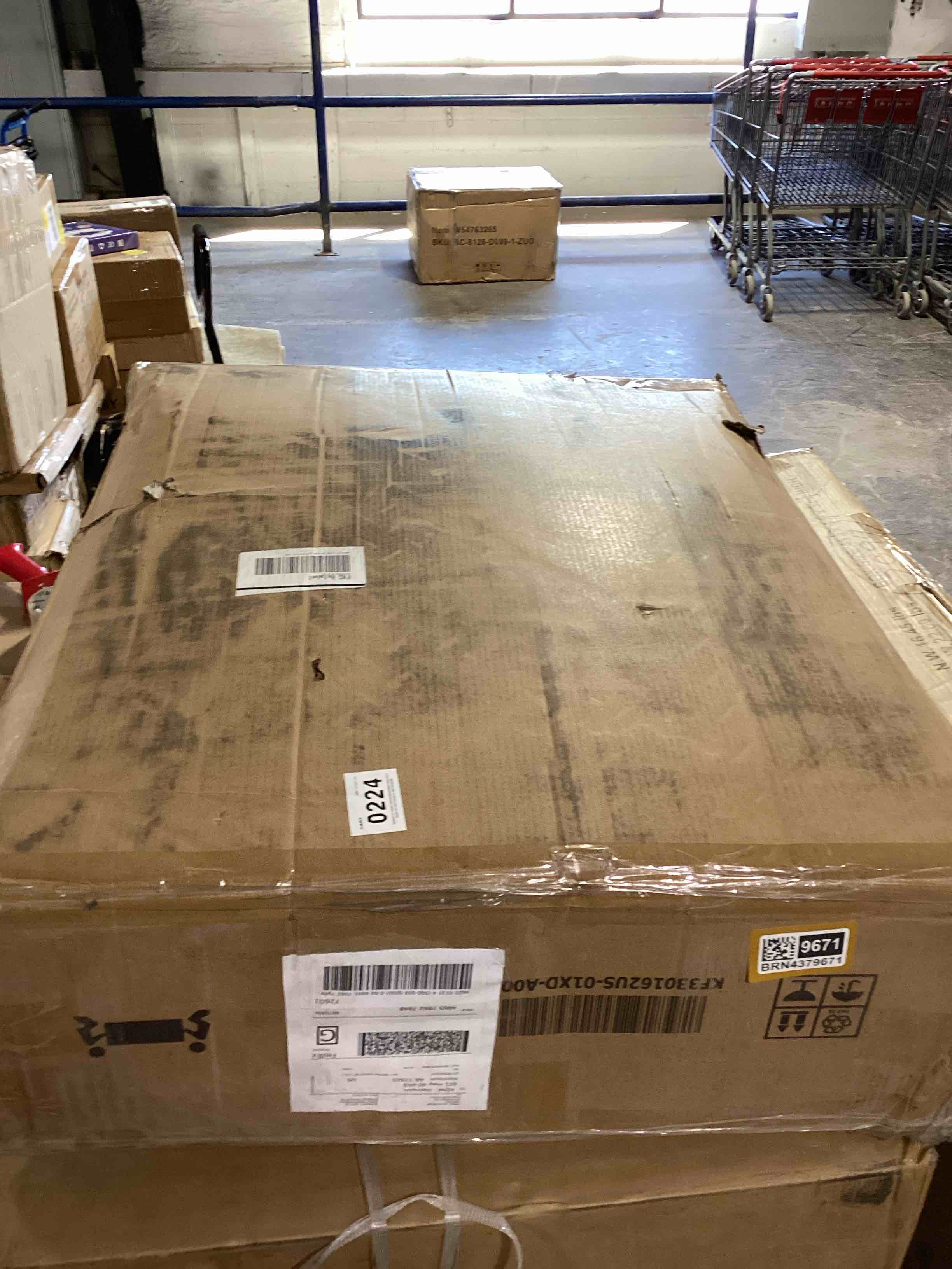 Condition photo showing Good Condition for (box b only)12-drawer closet island with built-in shoe bench, box b