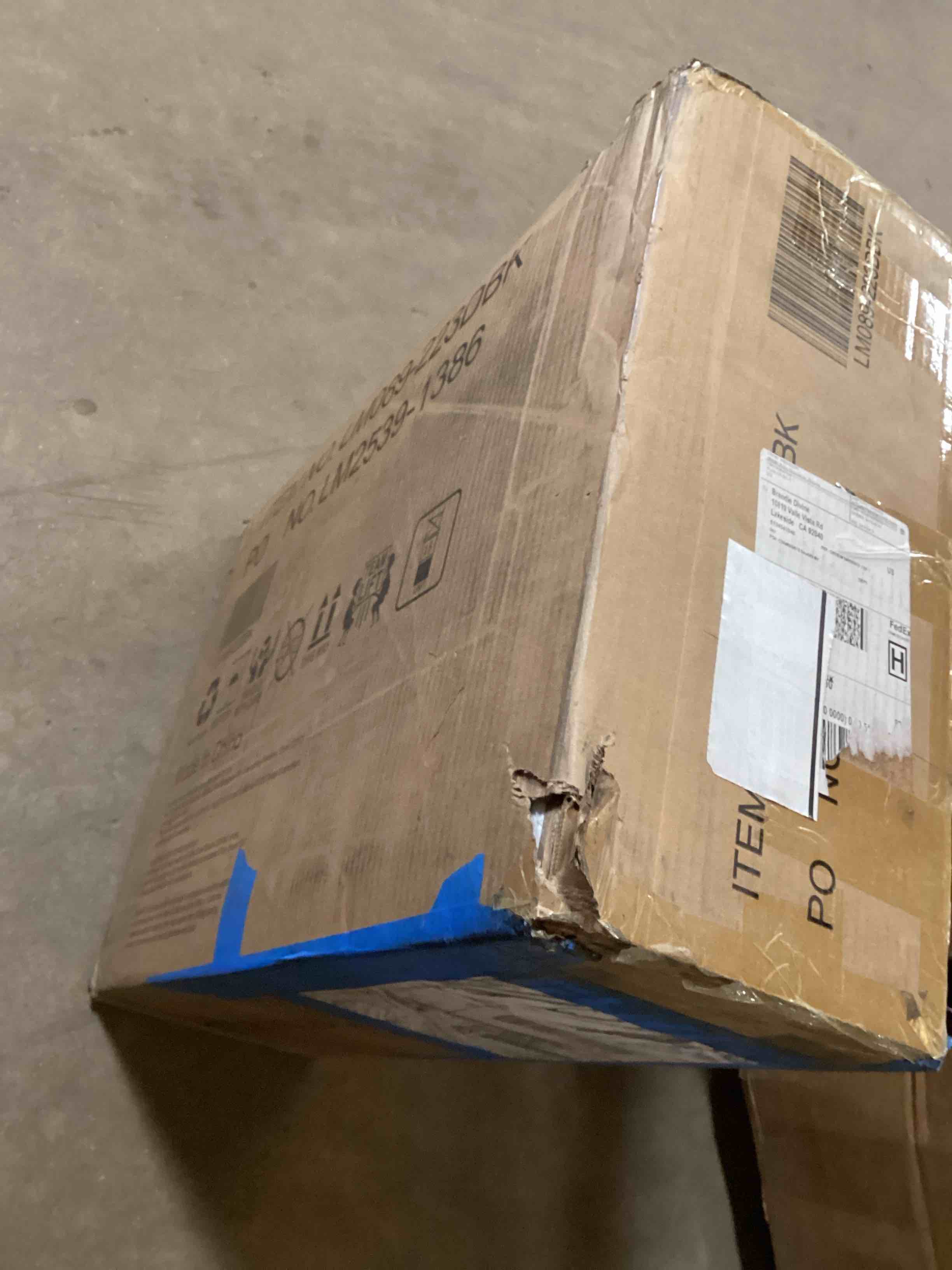 Condition photo showing Good Condition for modern 2 drawer nightstand with charging station, push-to-open handleless design