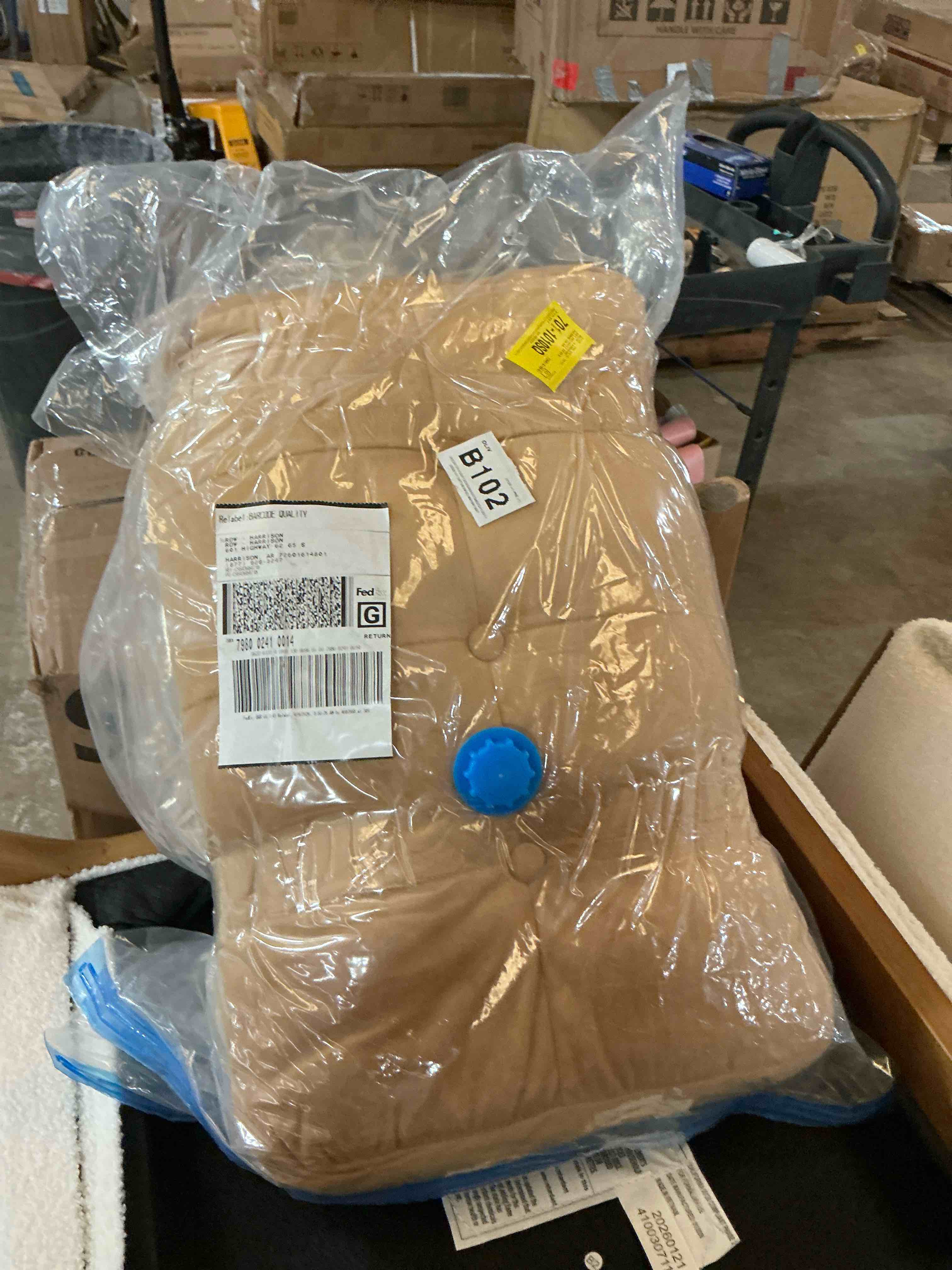 Condition photo showing Good Condition for wood car bed with pillows