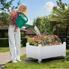 plastic raised rolling garden bed