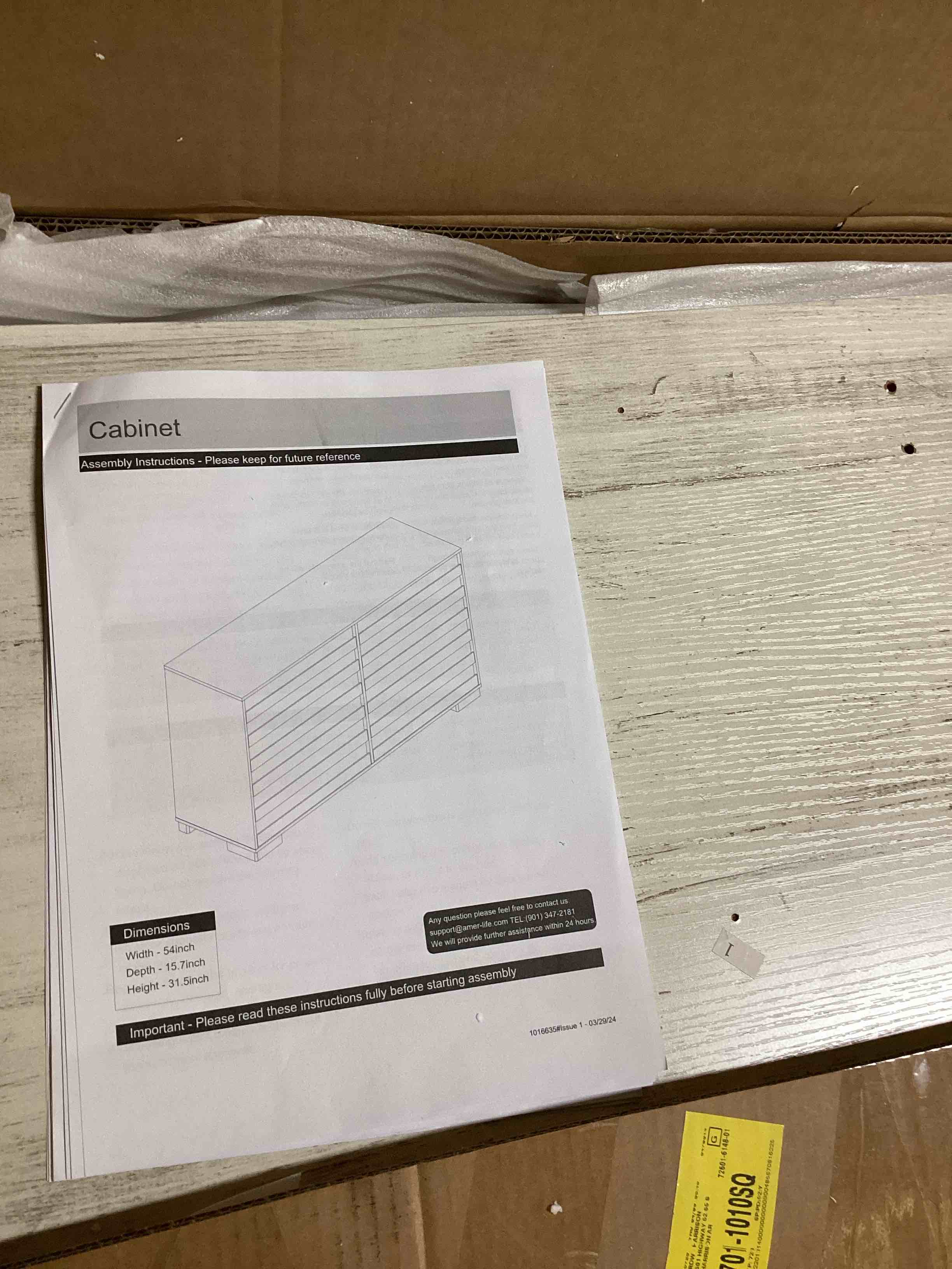 Condition photo showing Good Condition for cabinet drawers white finish -al25yr-1e4a0
