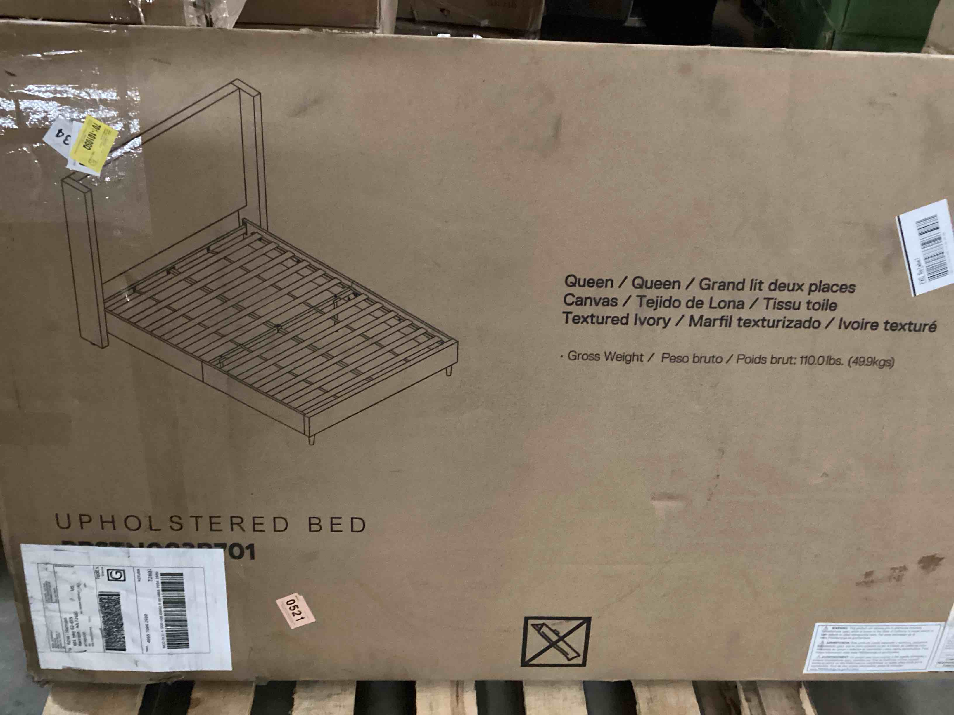 Condition photo showing Good Condition for upholstered bed