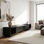 JQ020334US-01YQ-002b Basharat  Extendable TV Stand for TVs up to 88" black