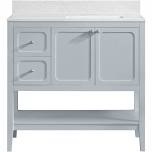 (broken wood)NO SINK Caniya 36" Single Bathroom Vanity with Sink, Cabinet, Open Storage Shelf, and Storage Drawers