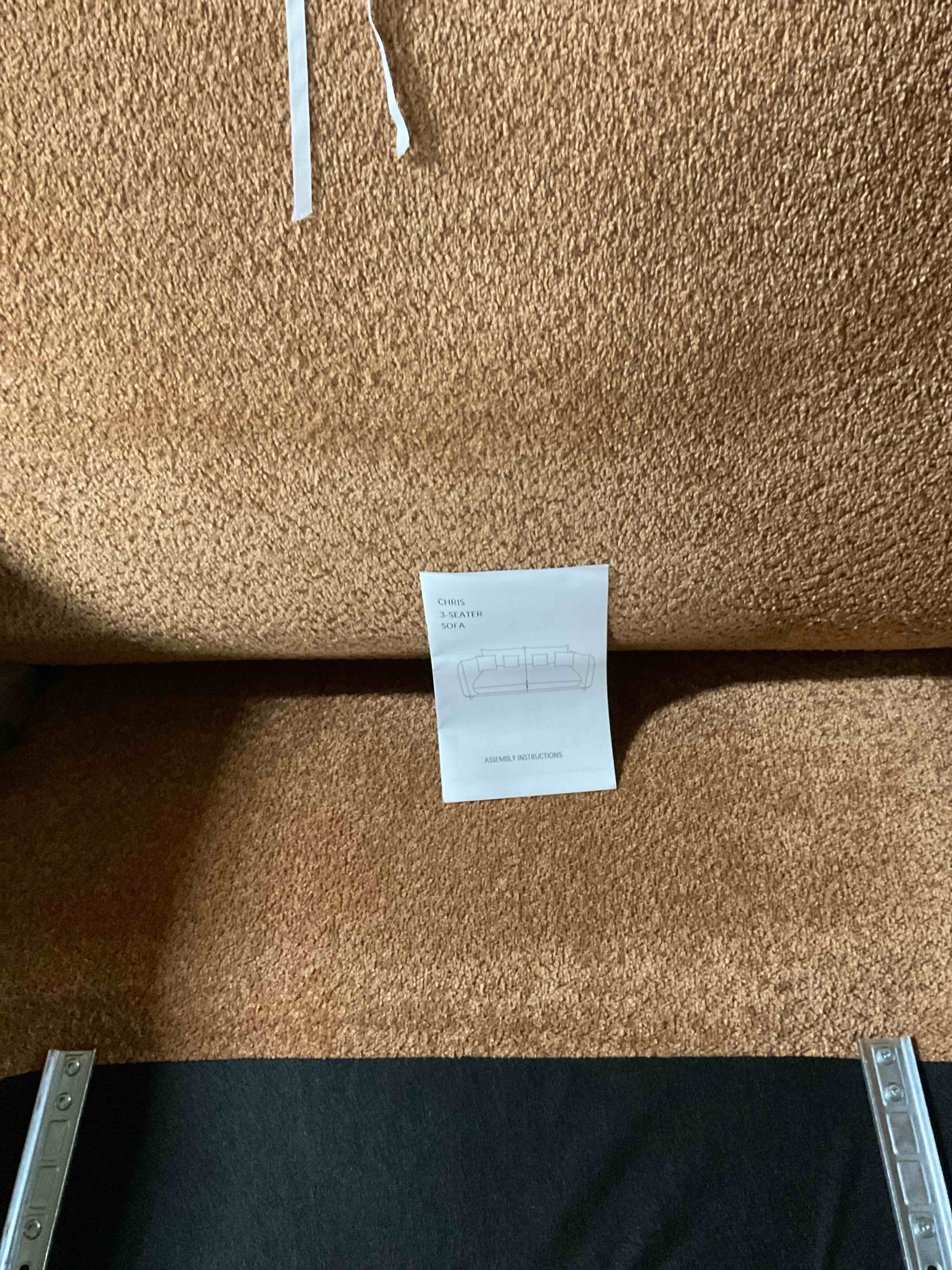 incomplete 3 seat sofa