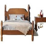 vivienne traditional easy assembly solid wood twin spindle bed