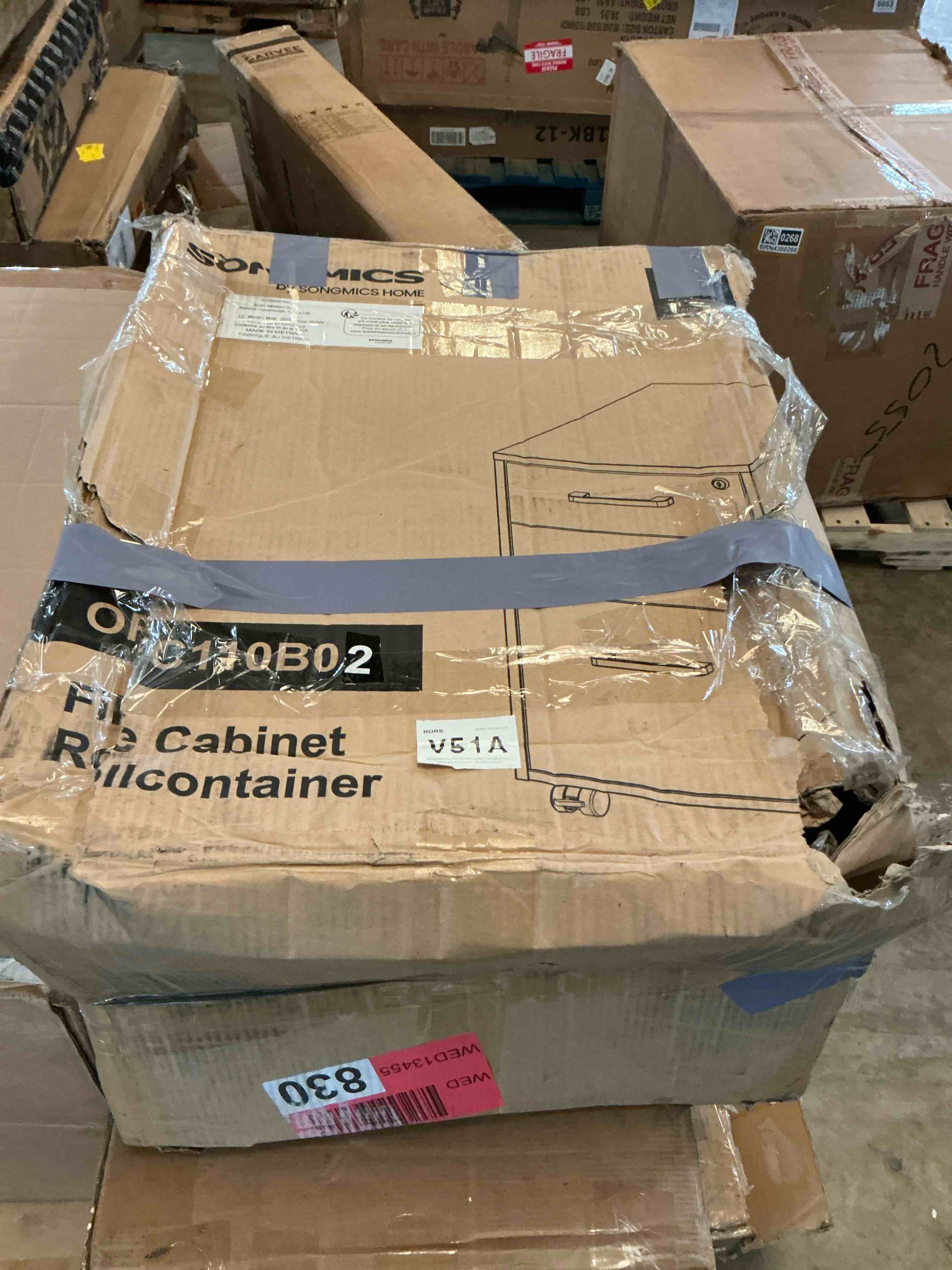 Condition photo showing Good Condition for songmics file cabinet