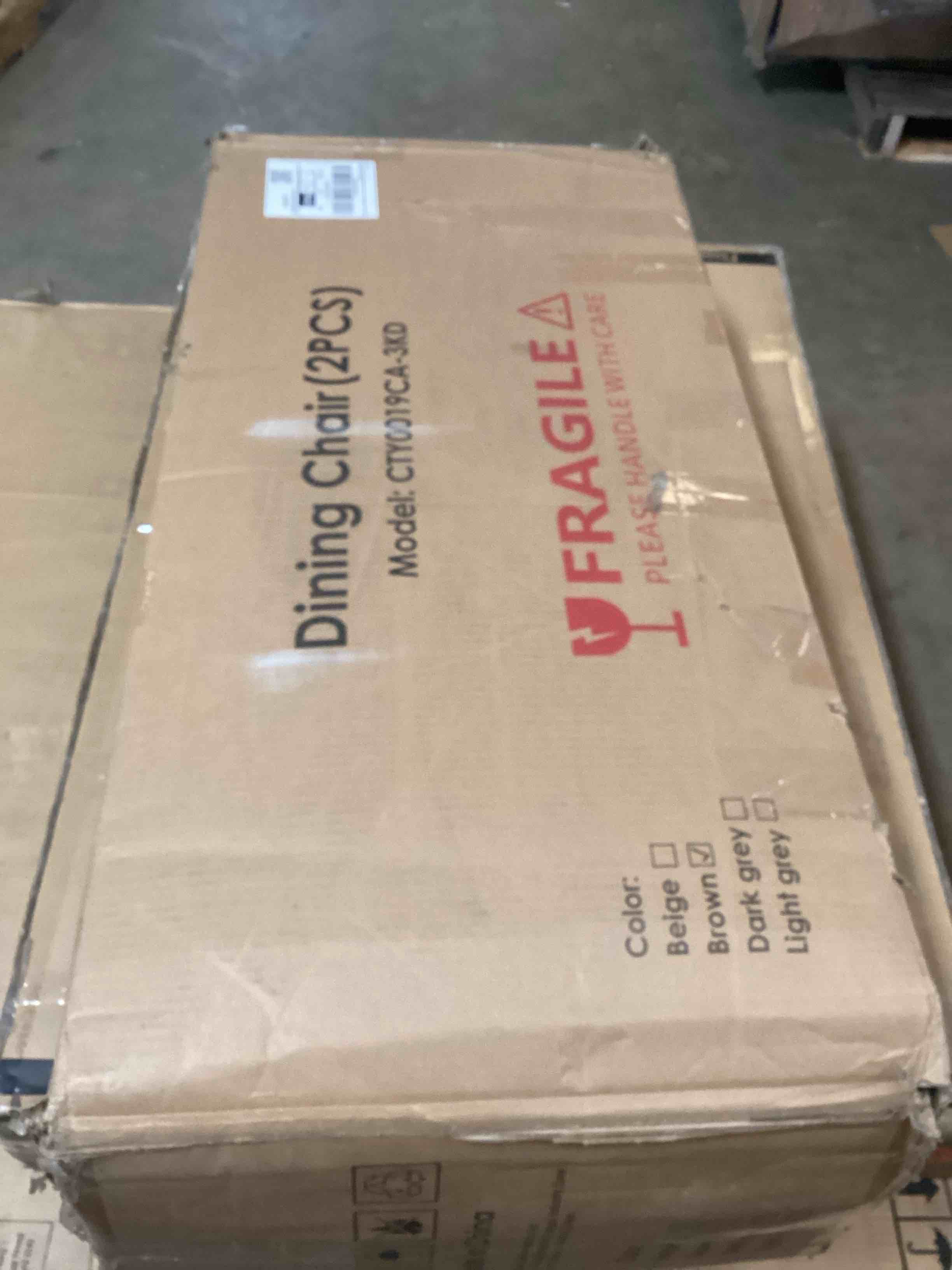 Condition photo showing Good Condition for brown dining chairs
