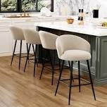 upholstered counter stool with metal frame