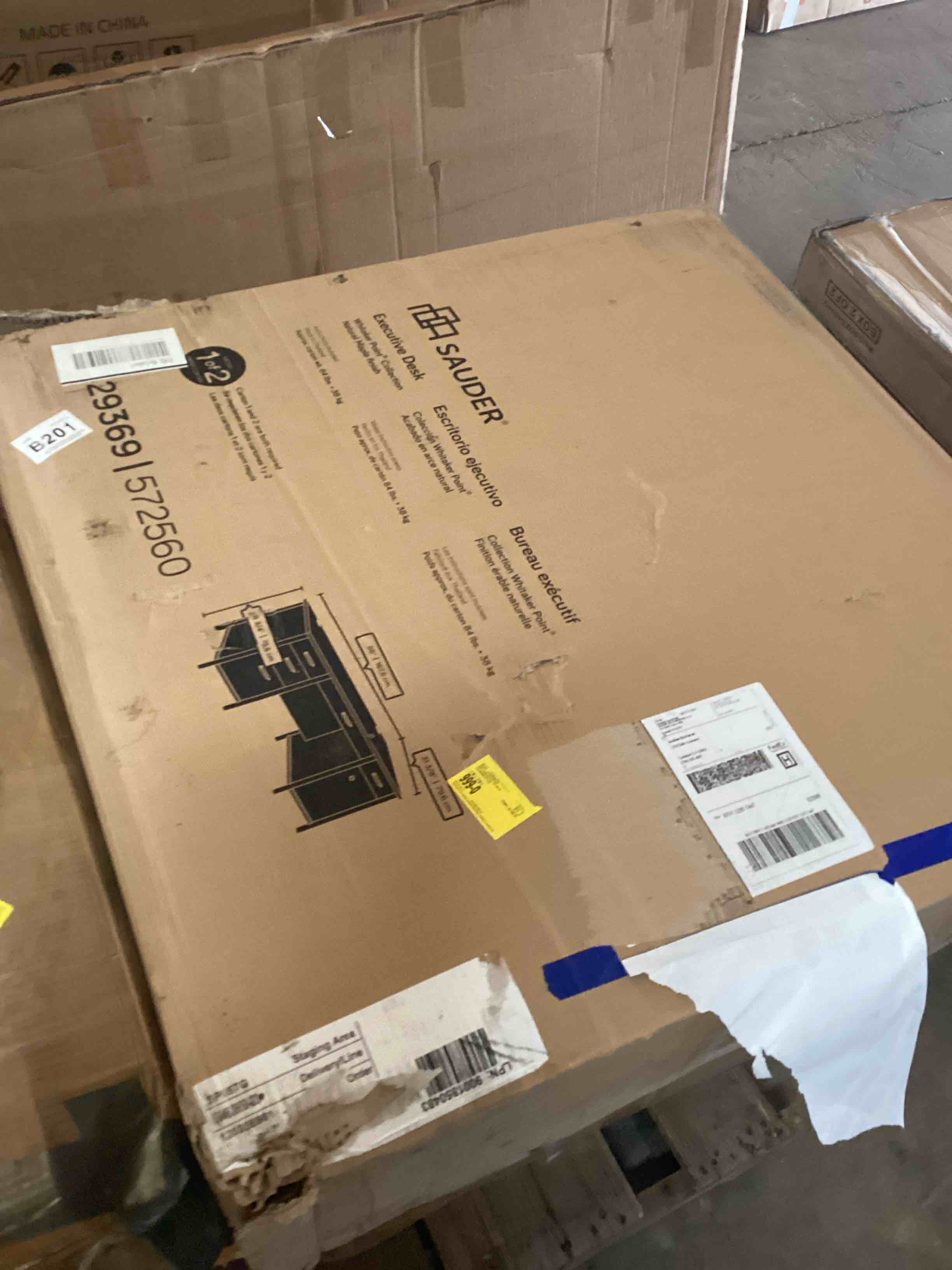 Condition photo showing Good Condition for 66” executive desk